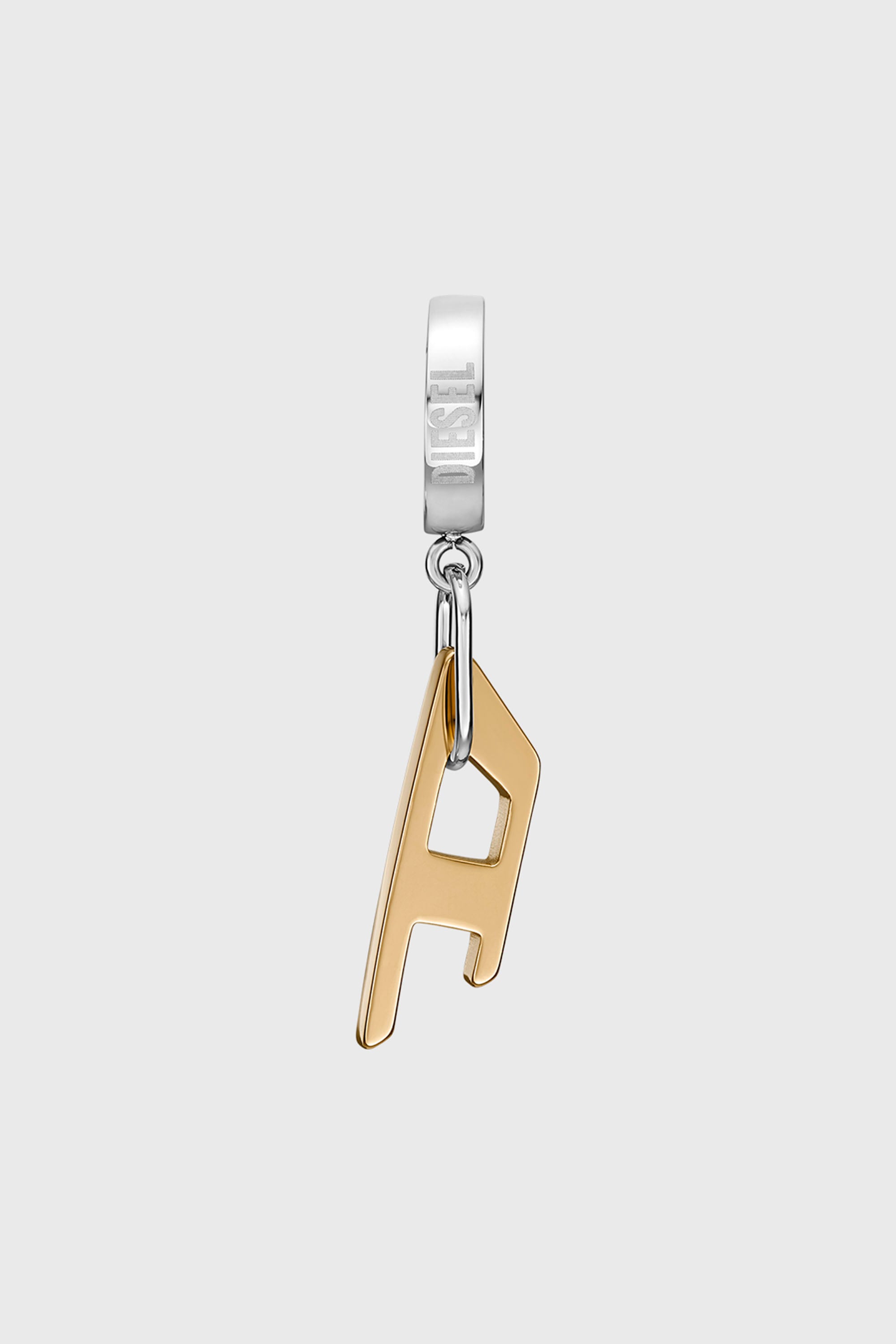 Diesel - DX1419, Pendiente de aro de acero bicolor Unisex in Dorado - 2
