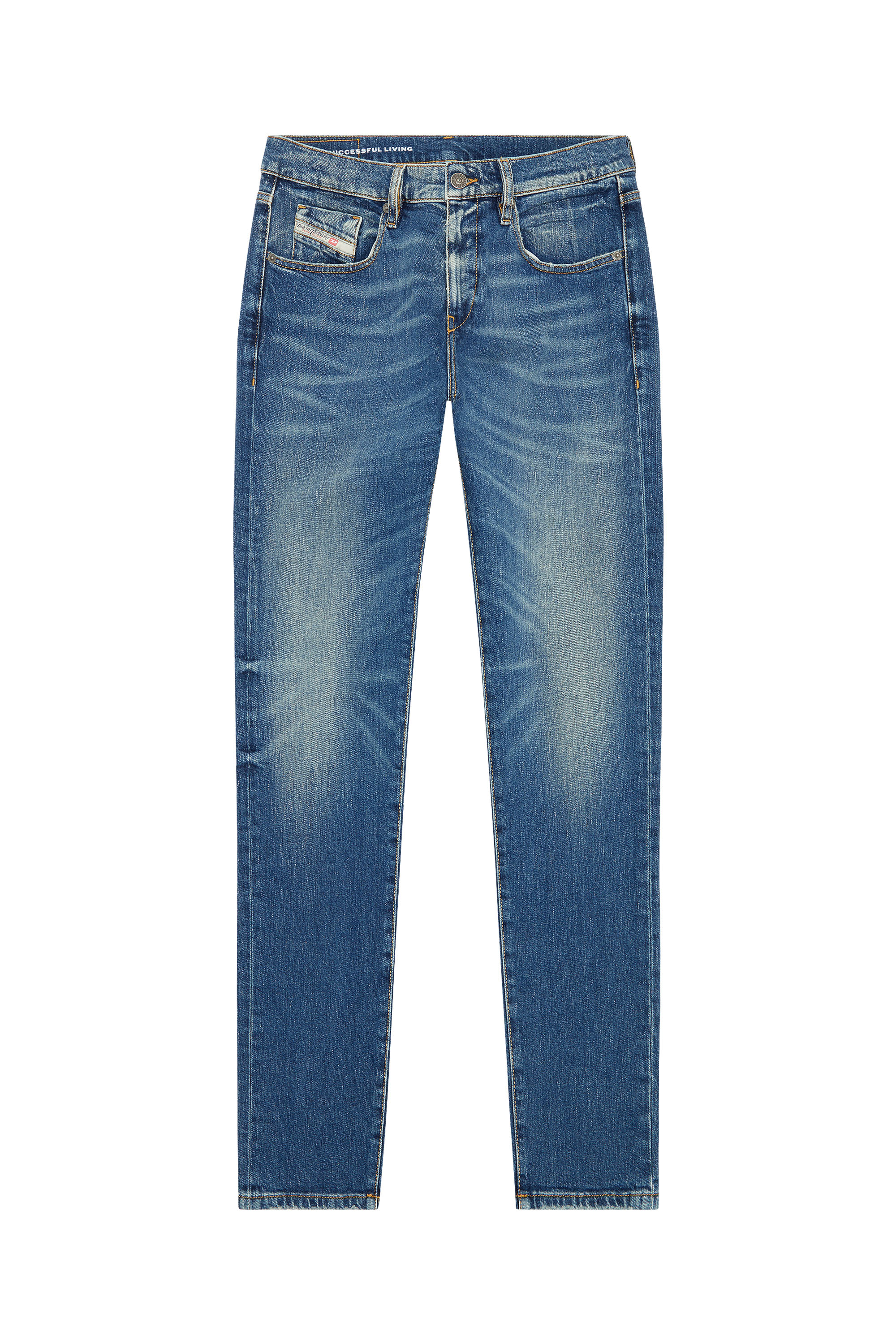 Diesel - 2019 D-STRUKT 007L1 Slim Jeans, Azul medio - Image 5