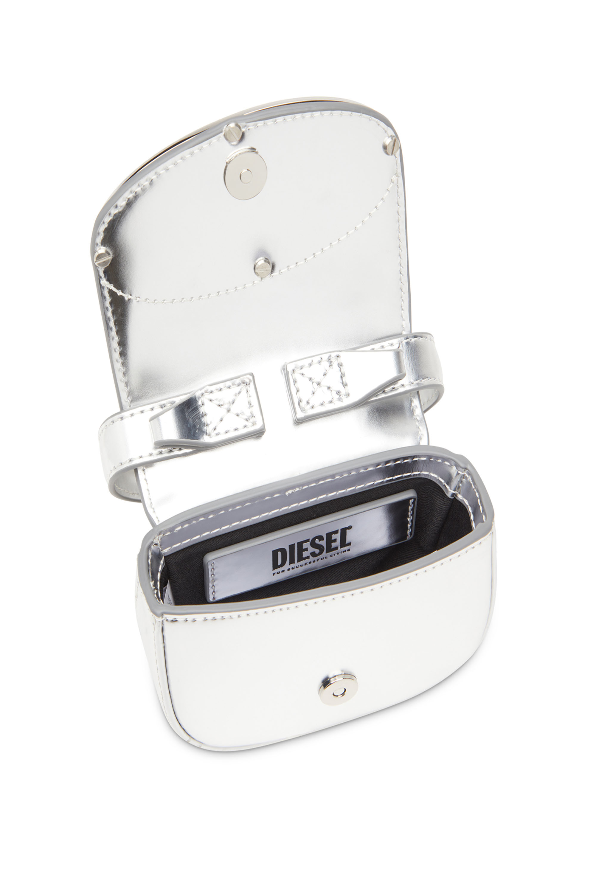 Diesel - 1DR-XS-S, 1DR-XS-S-Mini bolso icónico de cuero espejado Mujer in Plateado - 3