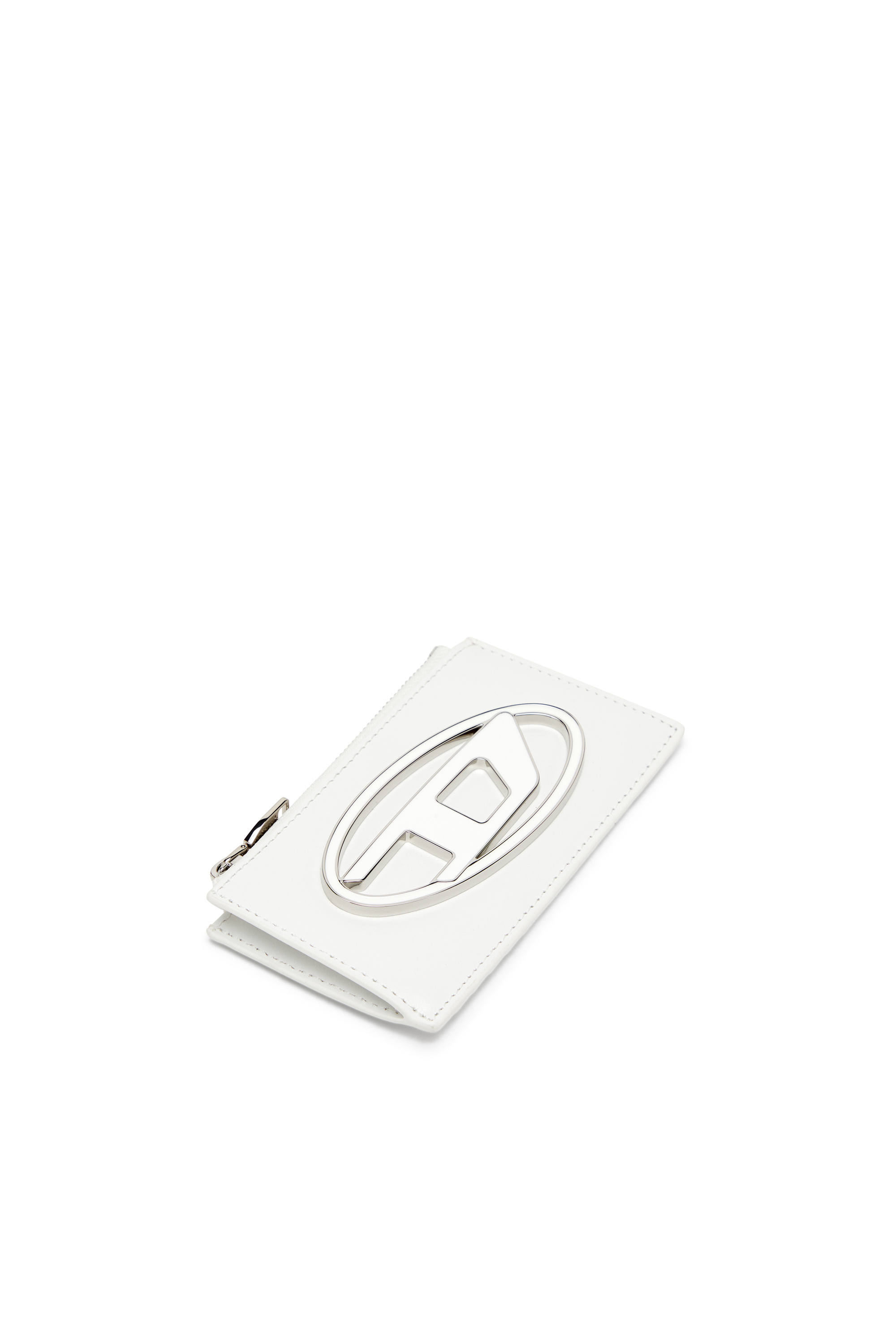 Diesel - 1DR CARD HOLDER III, Tarjetero plano de cuero napa Mujer in Blanco - 4