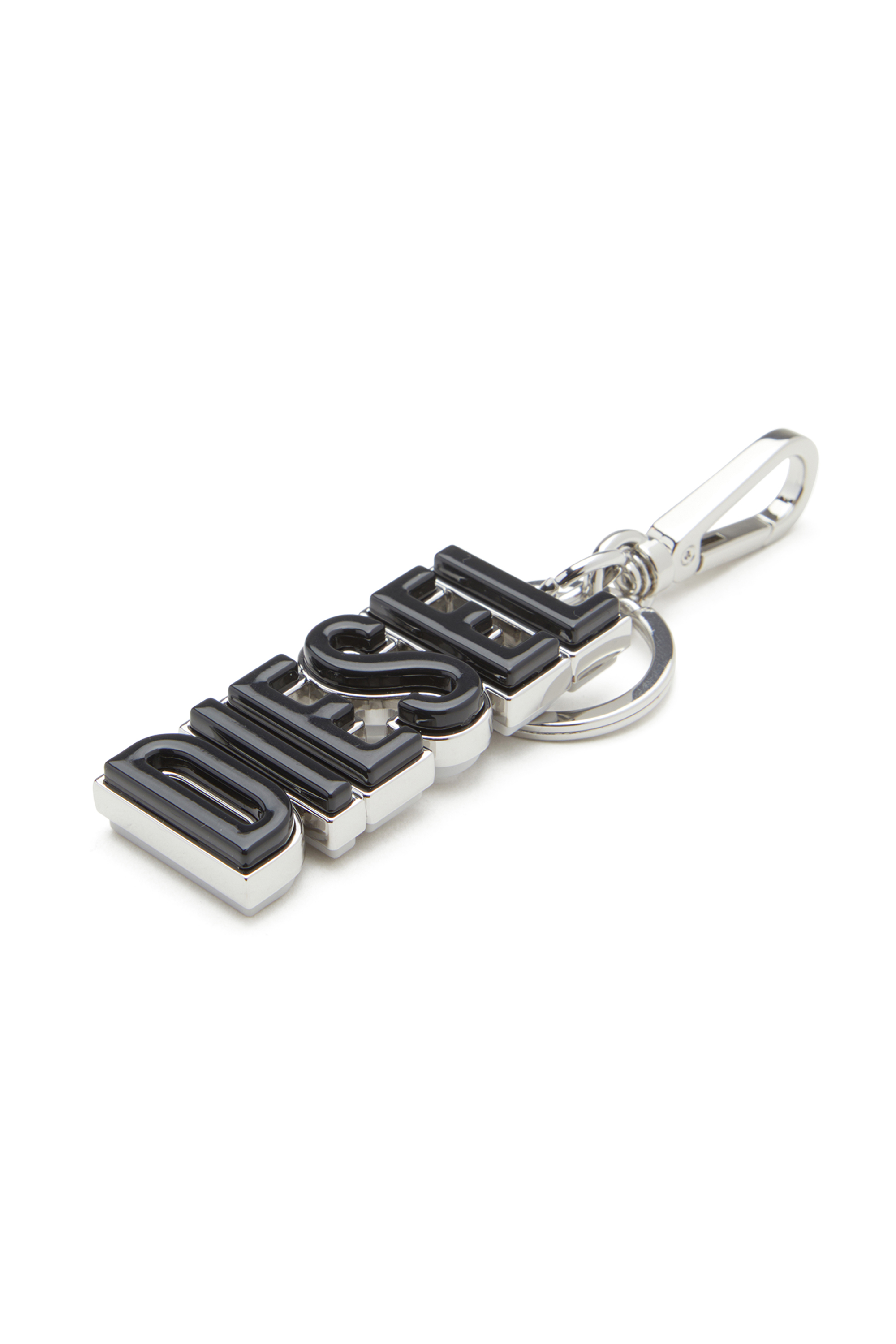 Diesel - DSL 3D KEY RING, Llavero DIESEL de metal y resina Hombre in Negro - 3