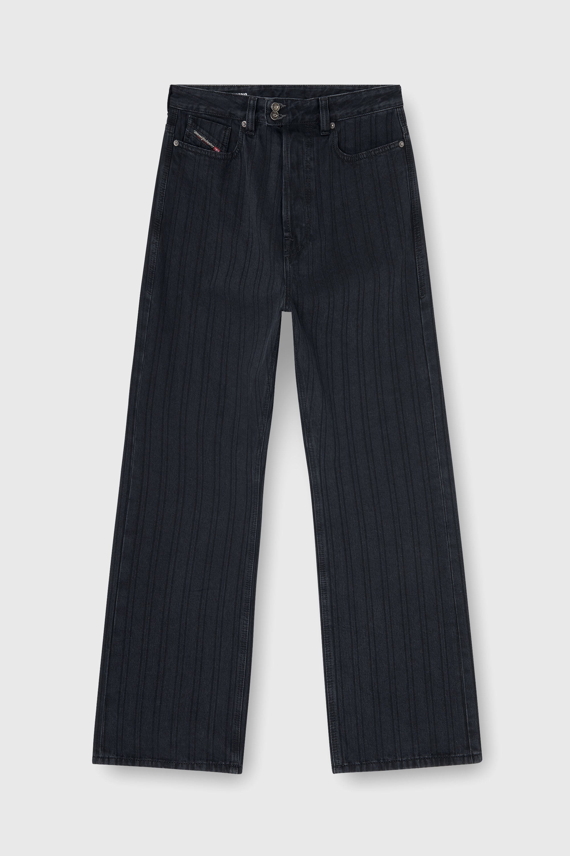 Diesel - Relaxed Jeans 1980 D-Eeper 09Q12 Hombre, Negro/Gris oscuro - 2