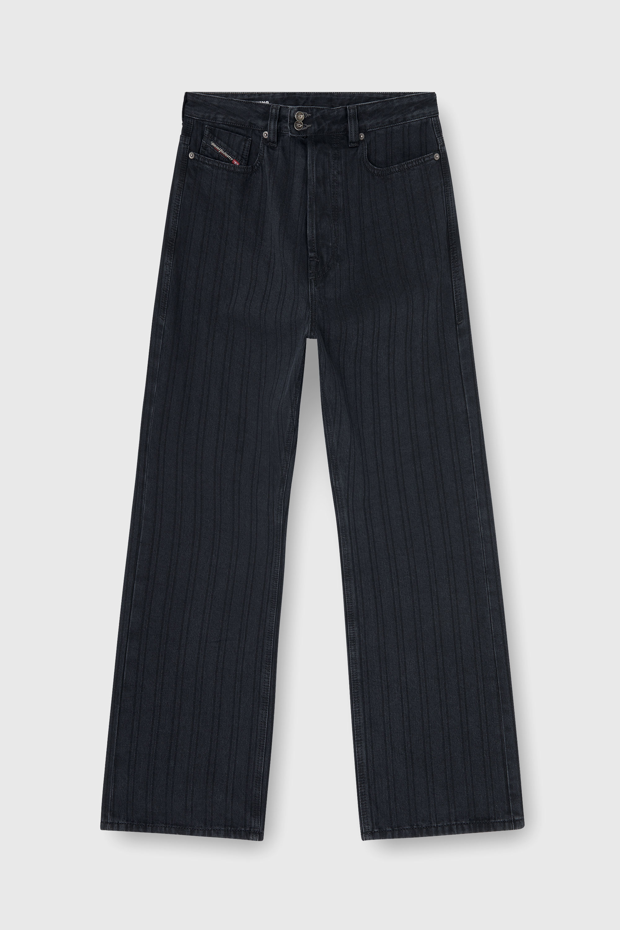Diesel - Relaxed Jeans 1980 D-Eeper 09Q12 Hombre, Negro/Gris oscuro - 6