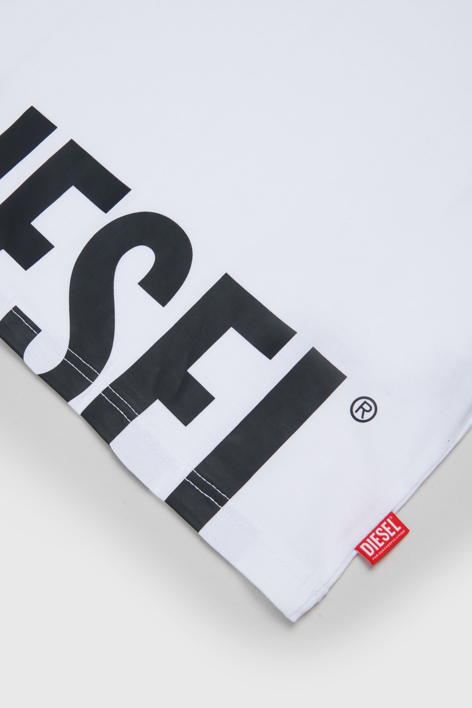 Diesel - TPRES, Camiseta con logo recortado Hombre in Blanco - 4
