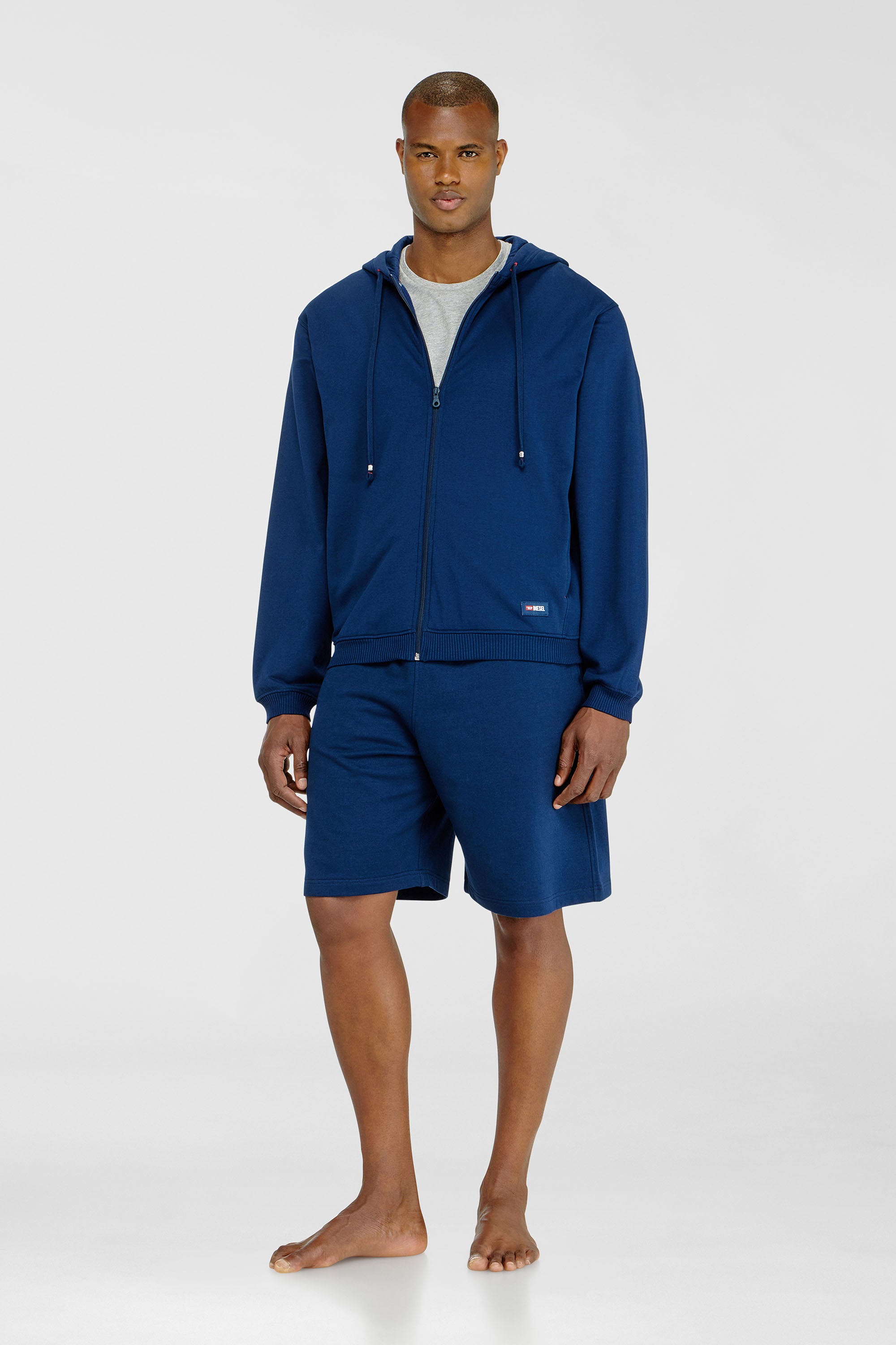 Diesel - JOY-D-CORE, Sudadera con capucha en mezcla de algod&oacute;n afelpado Hombre in Azul marino - 2