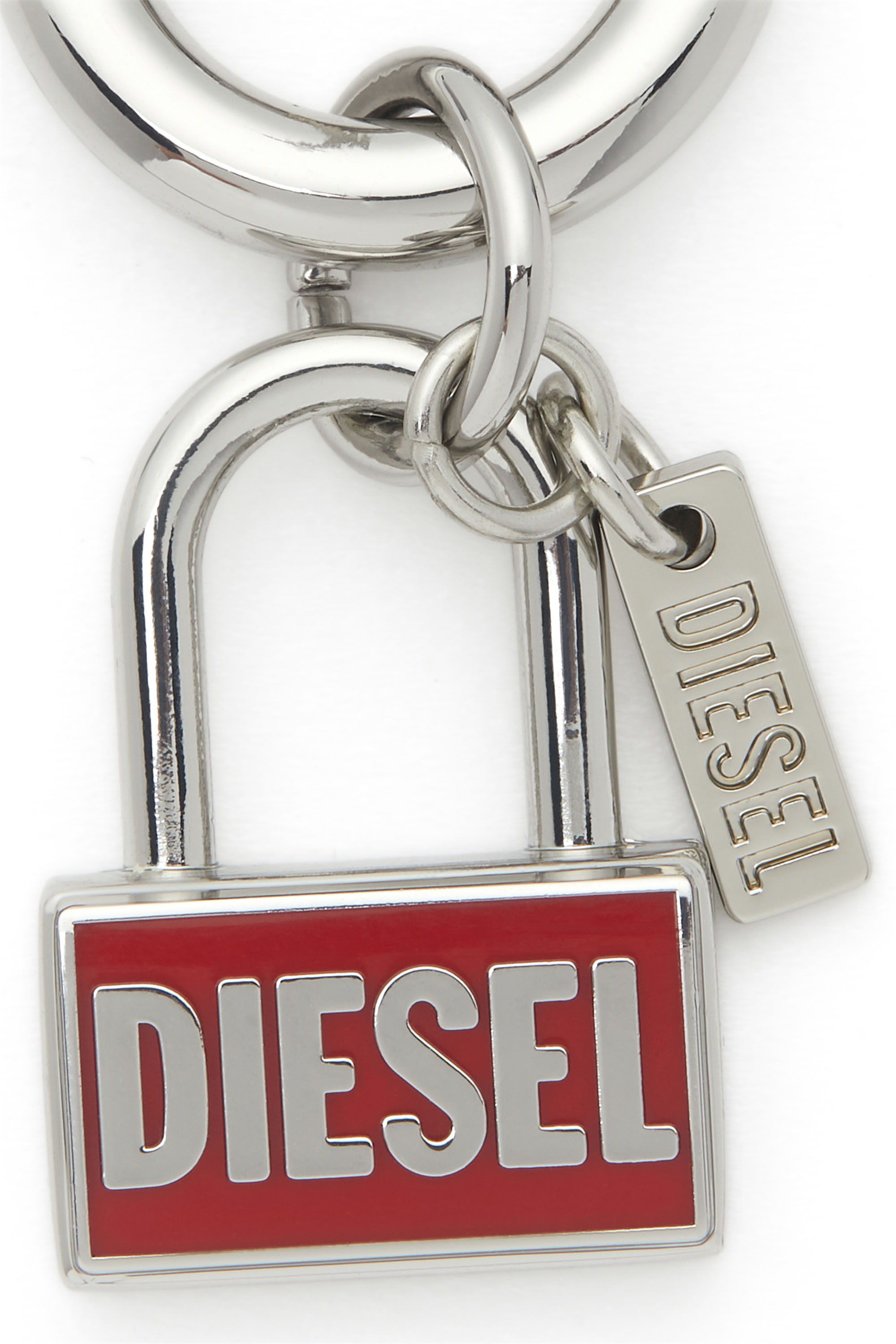 CHARM-LOCK, Plateado/Rojo