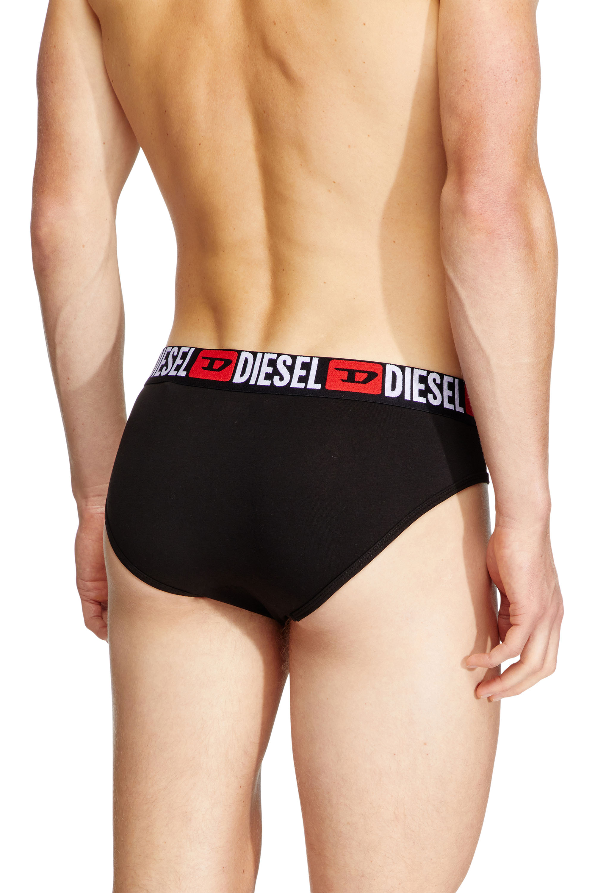 Diesel - UMBR-ANDRETHREEPACK, Set de tres calzoncillos de slip de color liso Hombre in Negro - 4