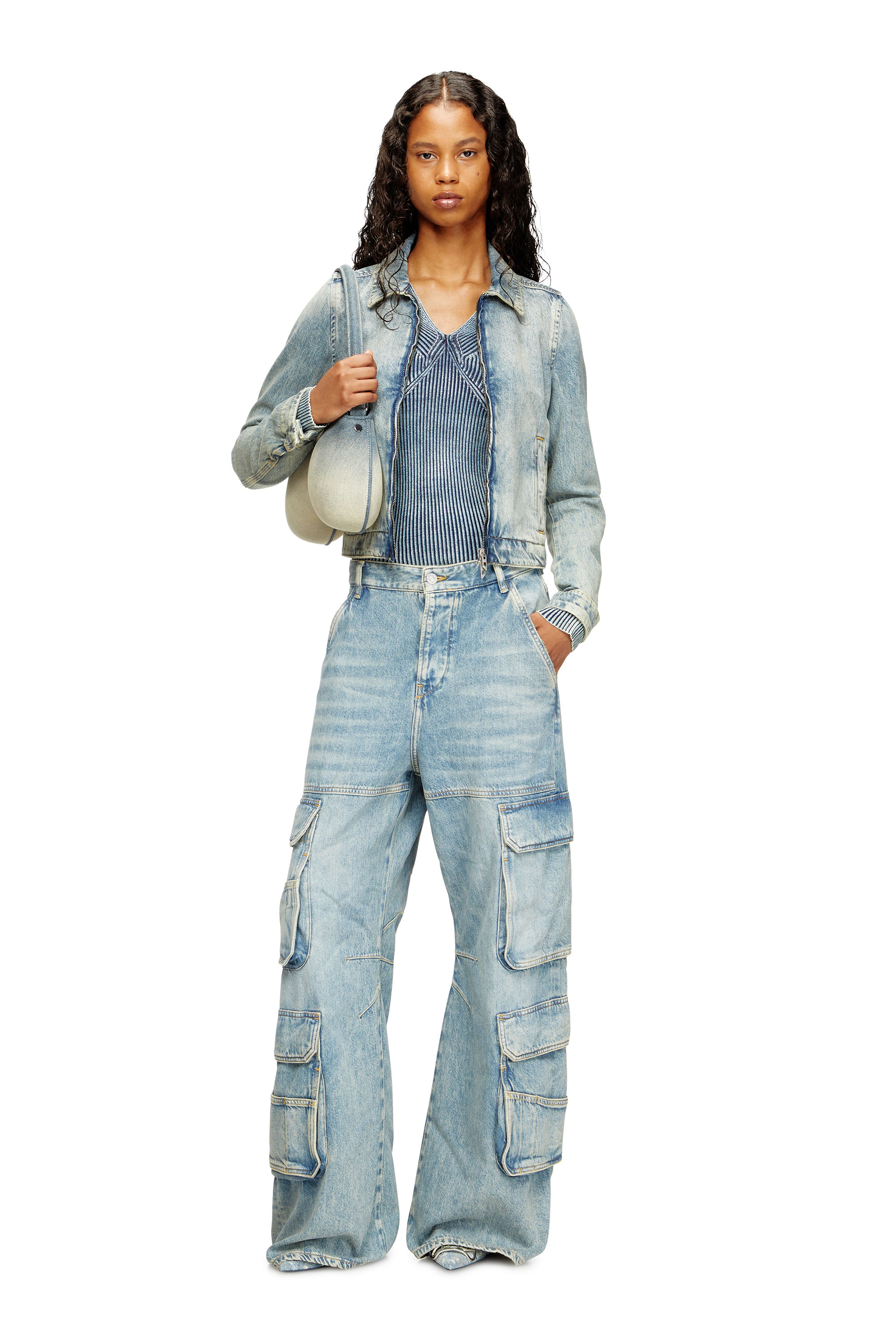 Diesel - Relaxed Jeans 1996 D-Sire 0DBCX Mujer, Azul Claro - 2