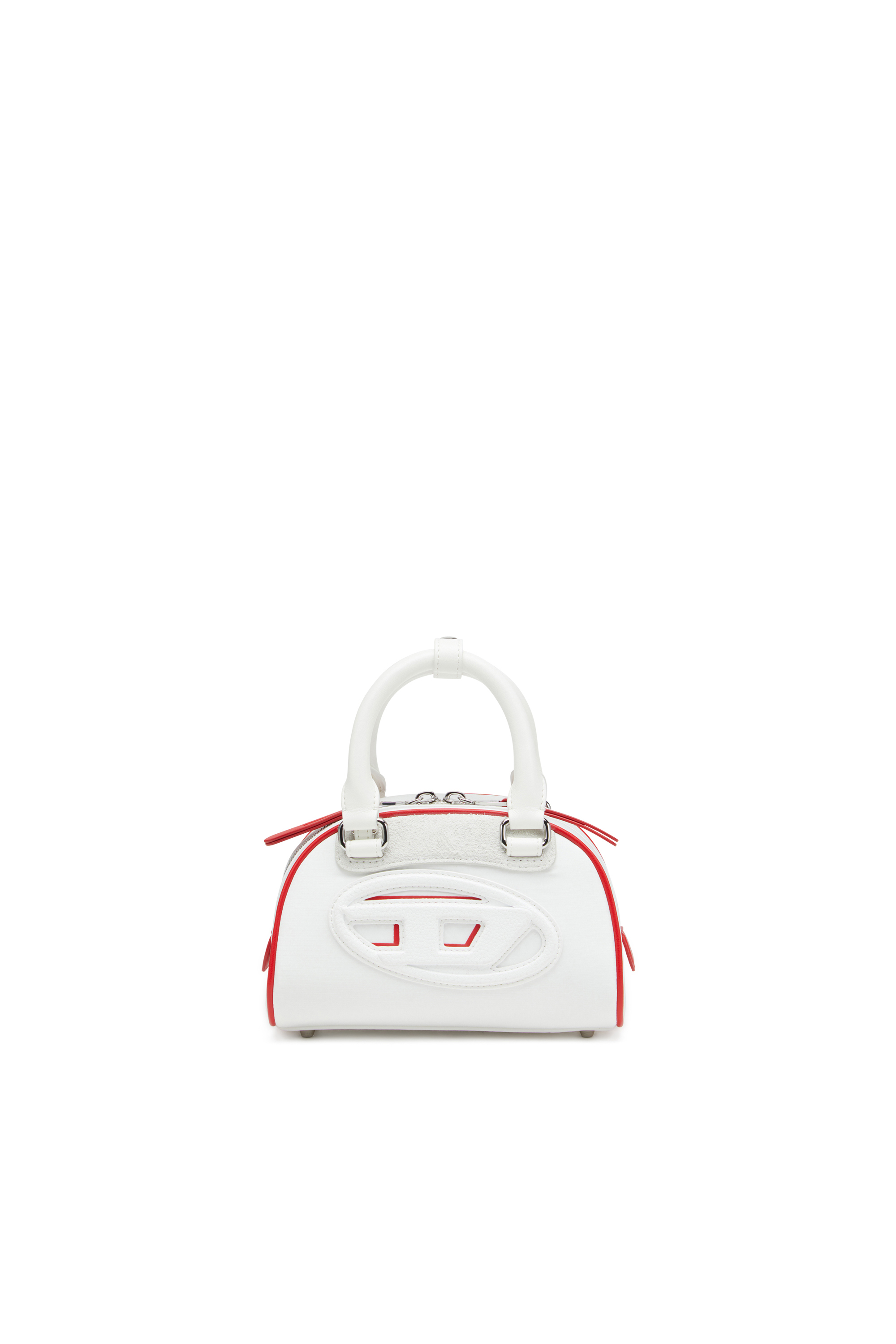 Diesel - 1DR DOME CROSSBODY, Mini bolso de bloques de color tipo bowling Mujer in Blanco - 1