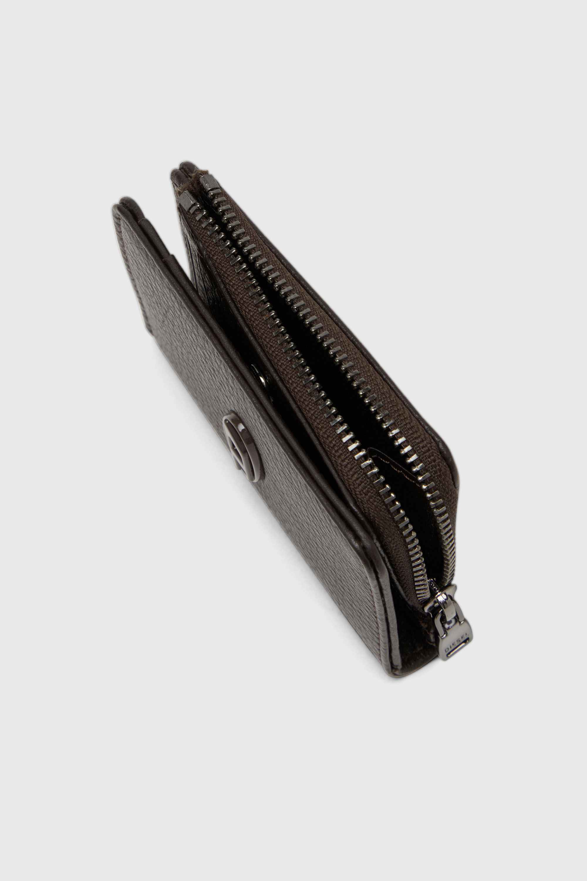 Diesel - HISSU EVO CARD HOLDER L, Tarjetero de cuero Hombre in Marr&oacute;n - 4