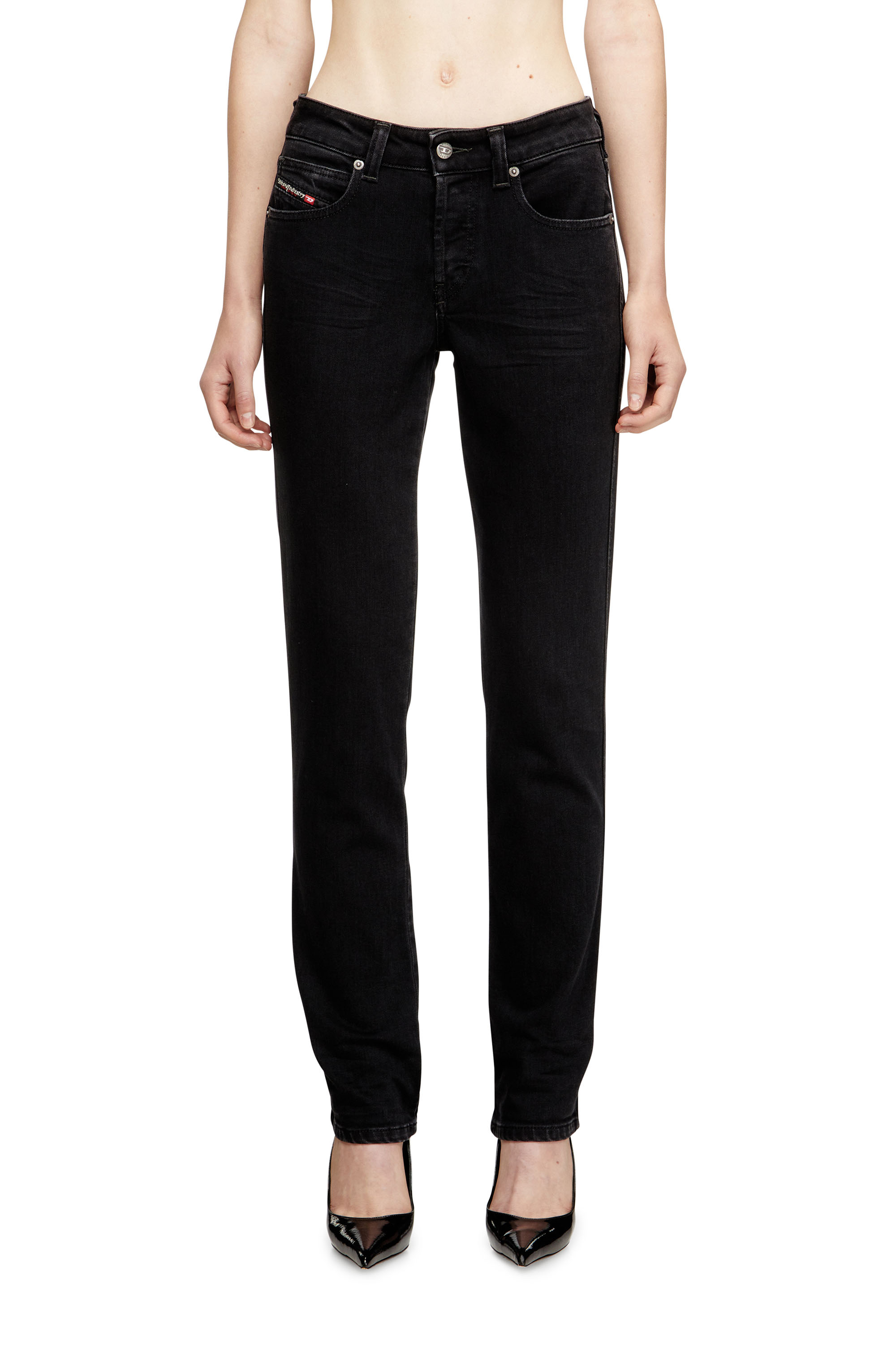 Diesel - Slim Jeans 1992 D-Jiann 09N89 Mujer, Negro/Gris oscuro - 1