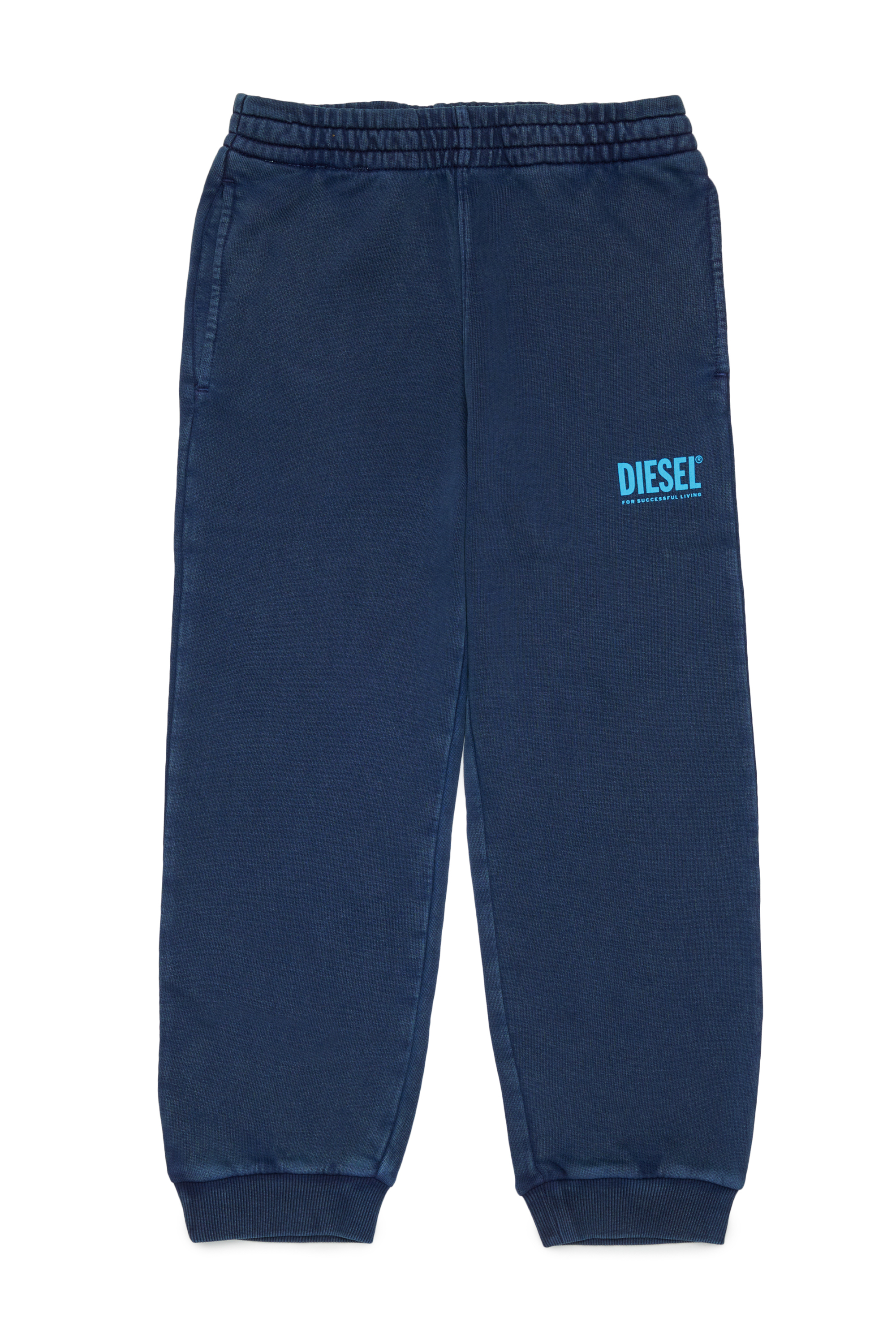 Diesel - PTISEL, Pantal&oacute;n de algod&oacute;n con estampado de logo Hombre in Azul marino - 1