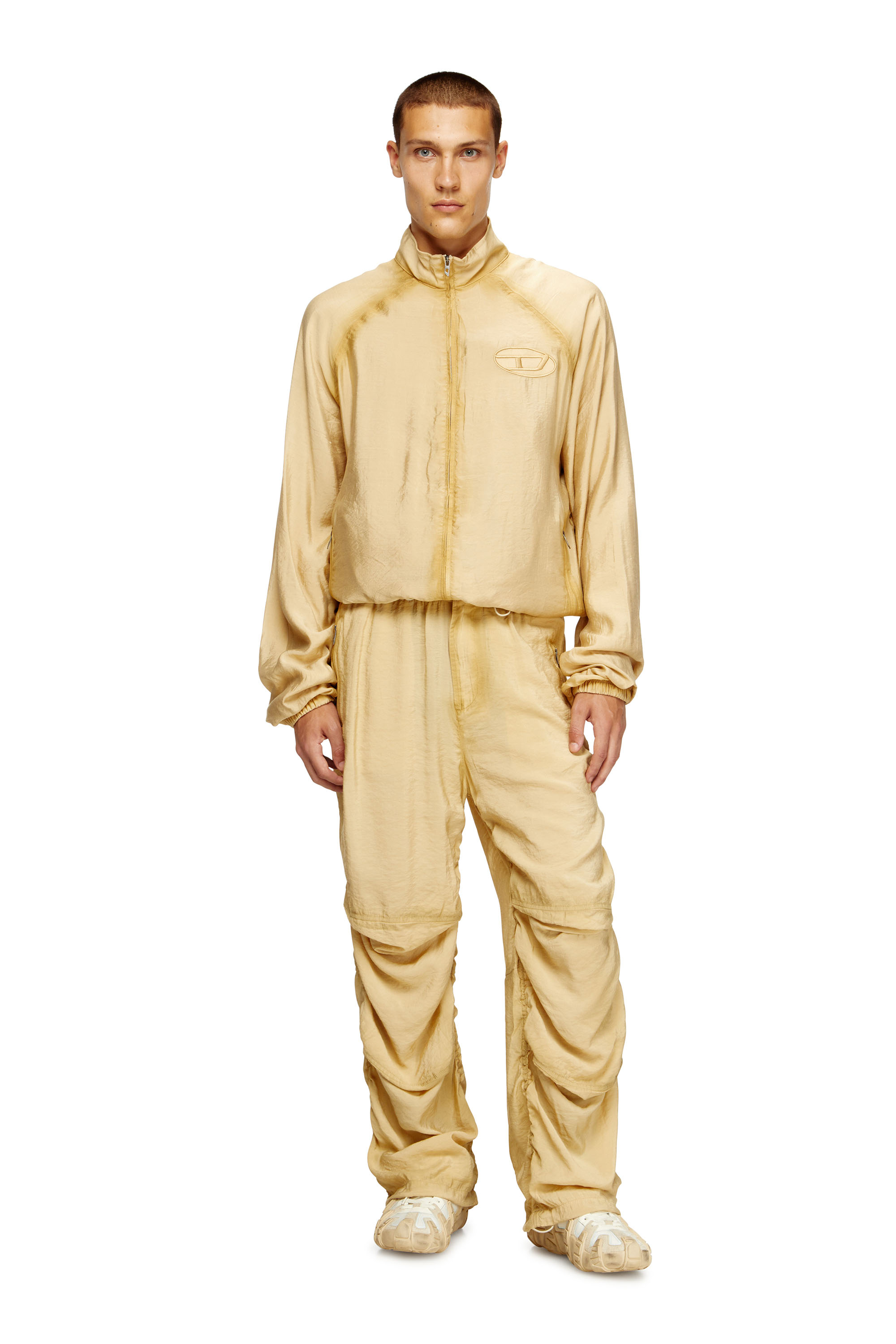 Diesel - P-DAILY, Pantalones utility en tela ligera y arrugada Hombre in Beige - 2