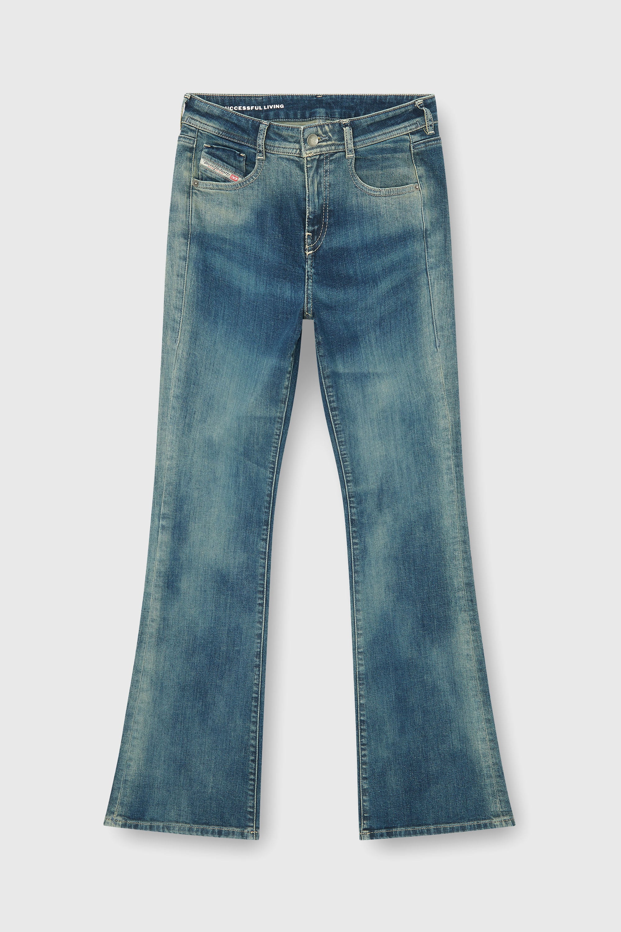 Diesel - Bootcut Jeans 1969 D-Ebbey 09P41 Mujer, Azul medio - 2