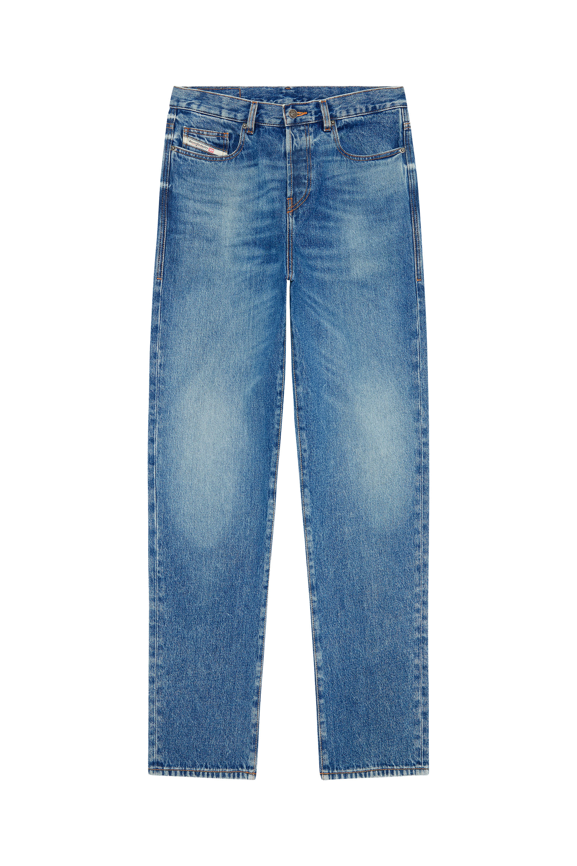 Diesel - 2020 D-Viker 0GYCT Straight Jeans, Azul medio - Image 6