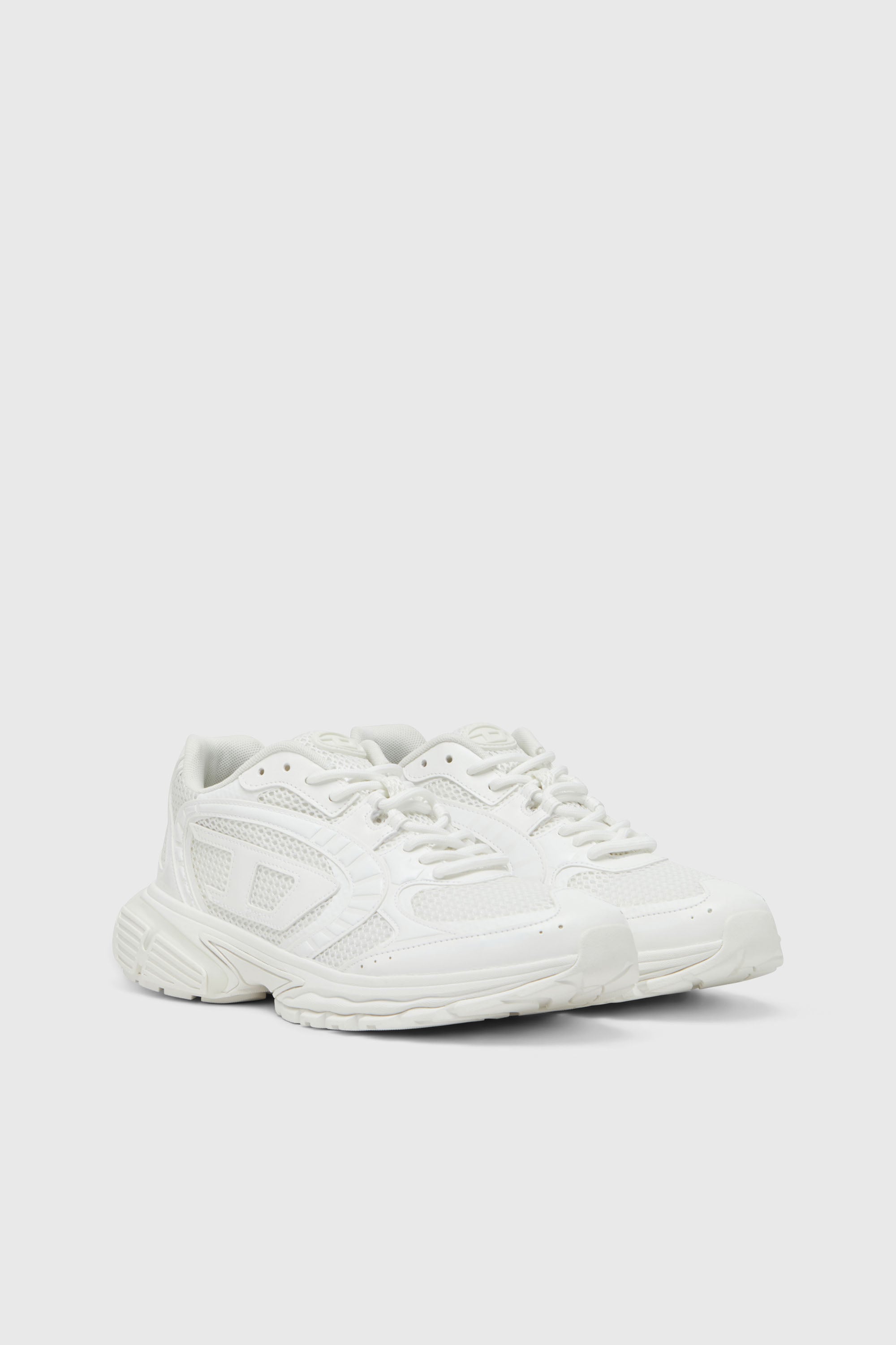 Diesel - S-PRO-V-DENSE LOW, S-Pro-V-Dense-Deportivas de malla con logotipo Oval D Hombre in Blanco - 2
