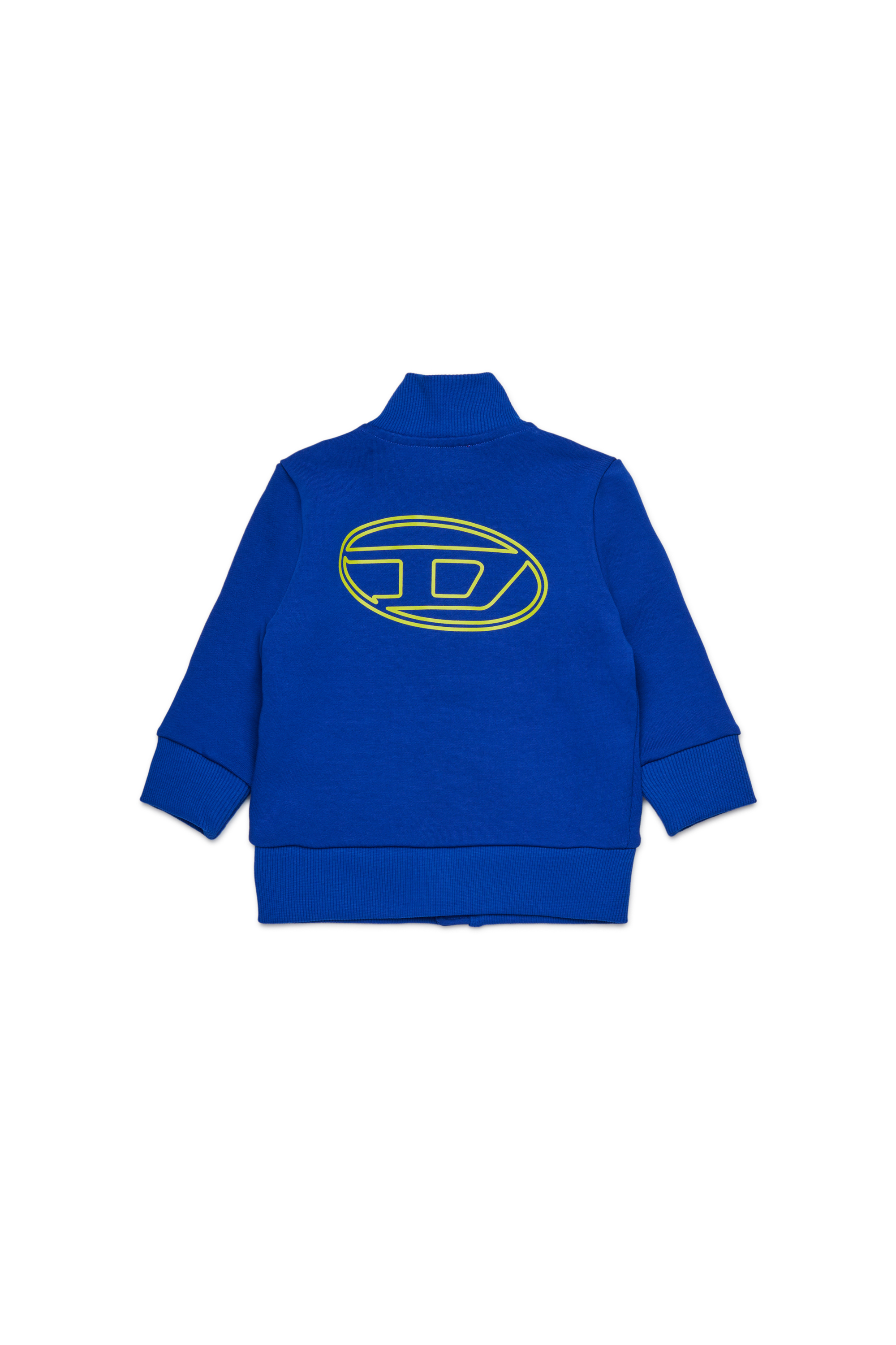 Diesel - SPENCERB, Sudadera de algodón con cierre de cremallera Unisex in Azul marino - 2