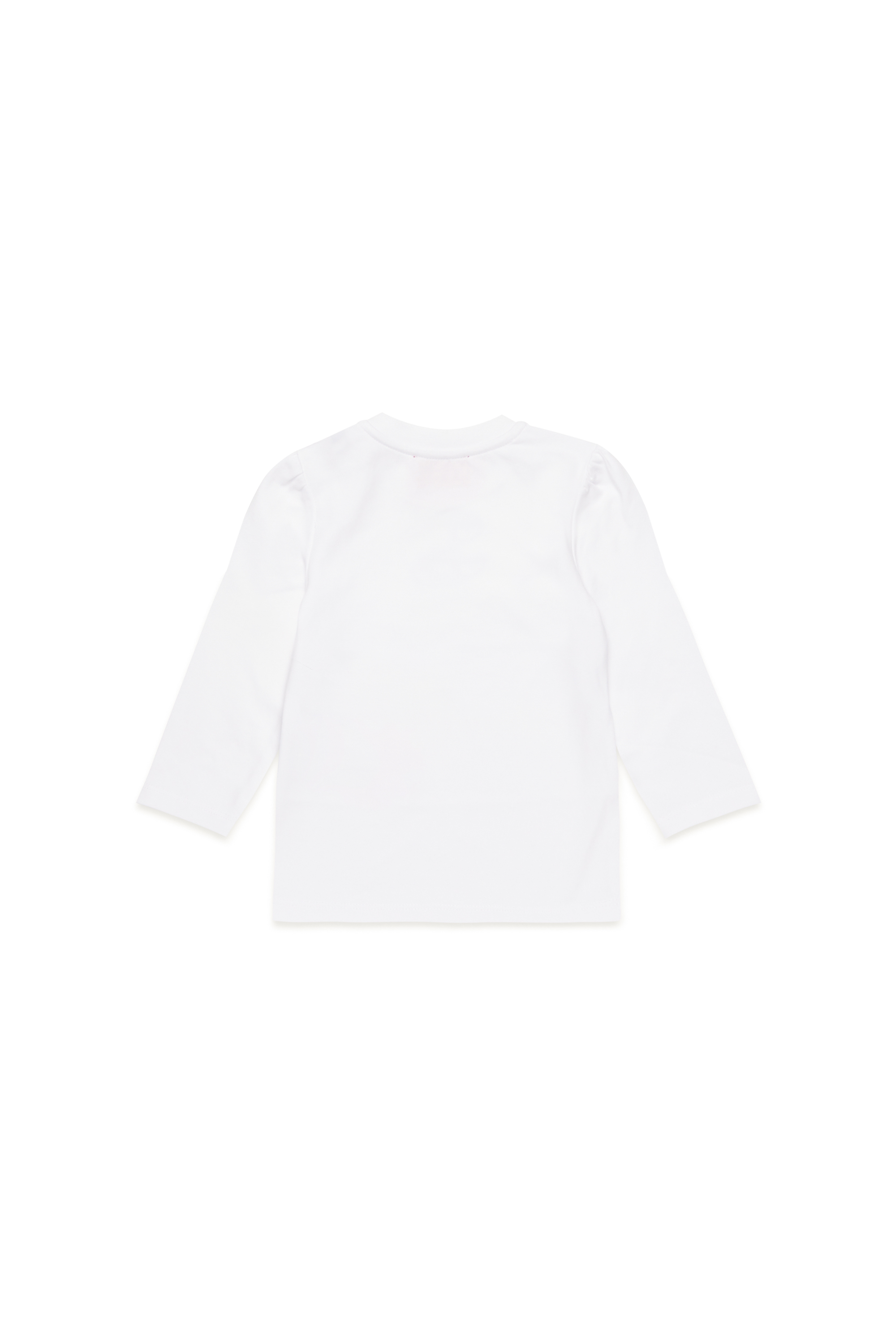 Diesel - TBIRTAB, Mujer Camiseta con logotipo Oval D de cristal in Blanco - Image 2