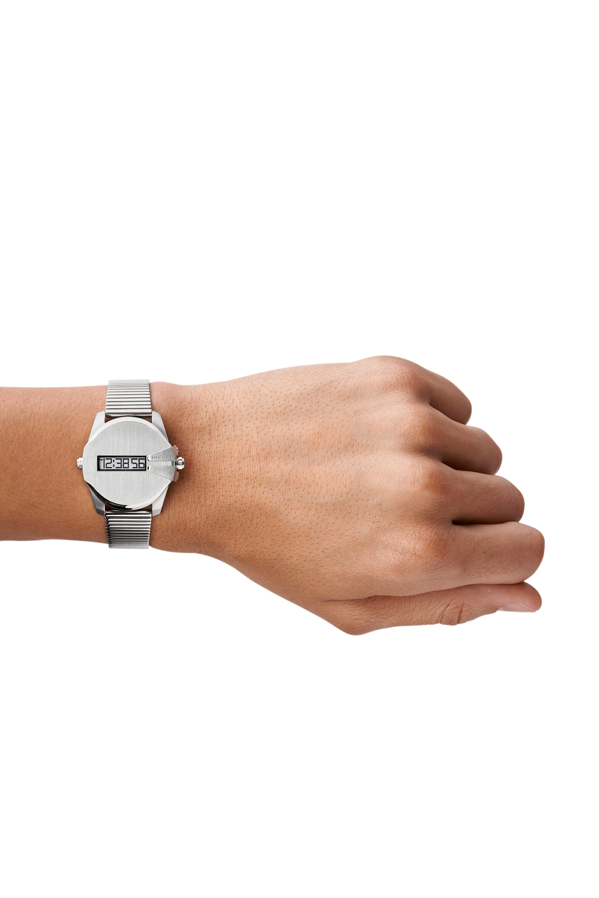 Diesel - DZ1962, Reloj digital Baby Chief con pulsera en acero inoxidable Unisex in Plateado - 4