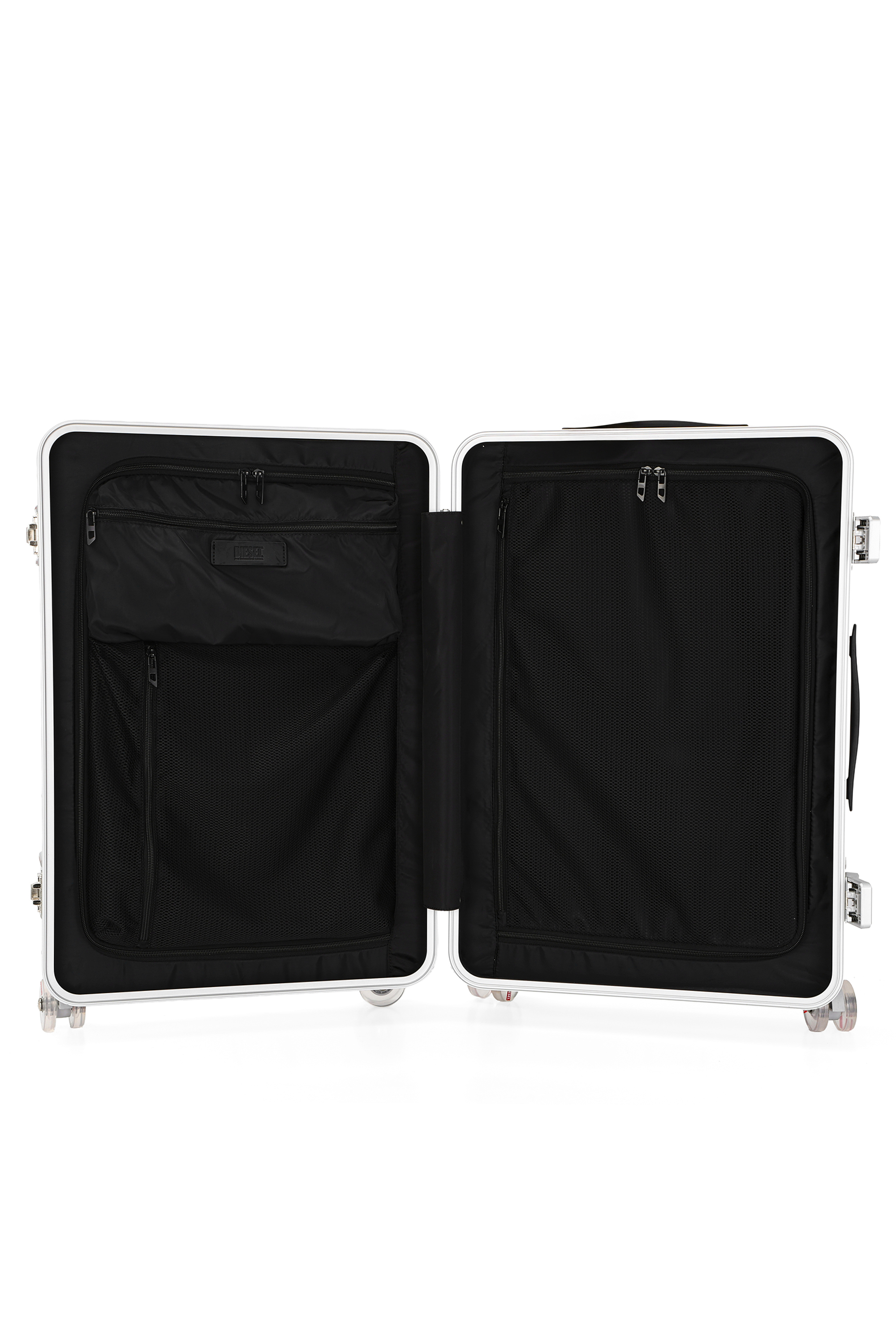 Diesel - DIESEL PC STRONG IMAGE TROLLEY- DSL003, Maleta robusta tama&ntilde;o M Unisex in Plateado - 3