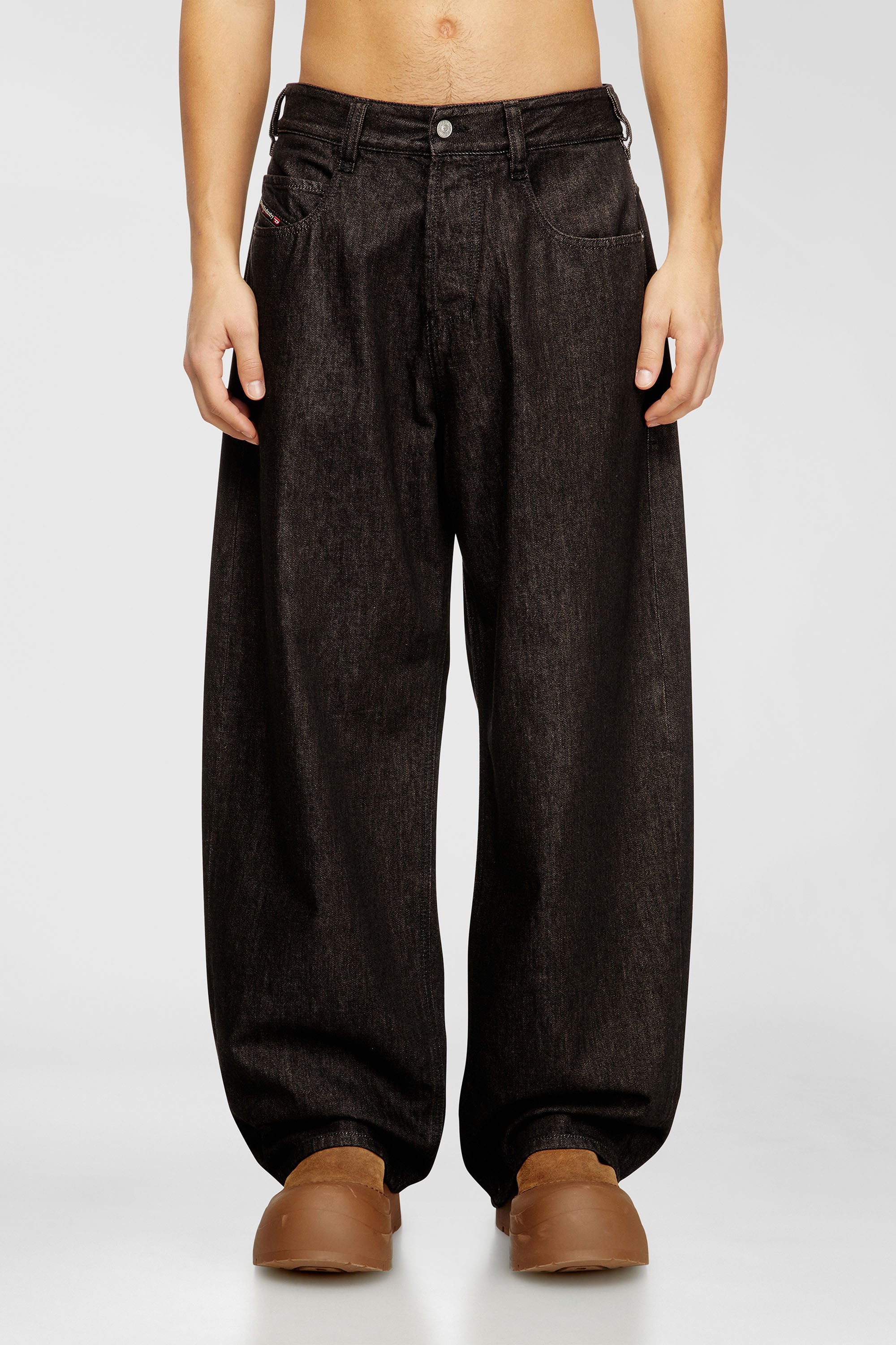 Diesel - Relaxed Jeans 1997 D-Enim-M 09N25 Unisex, Negro/Gris oscuro - 1