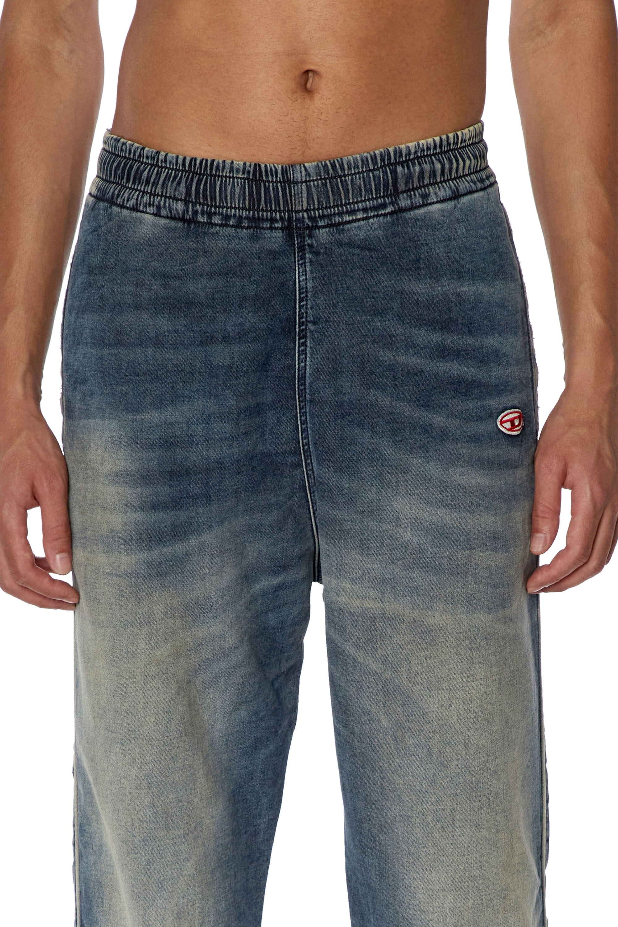 Diesel - Tapered D-Lab Track Denim 068FN, Azul Oscuro - Image 4