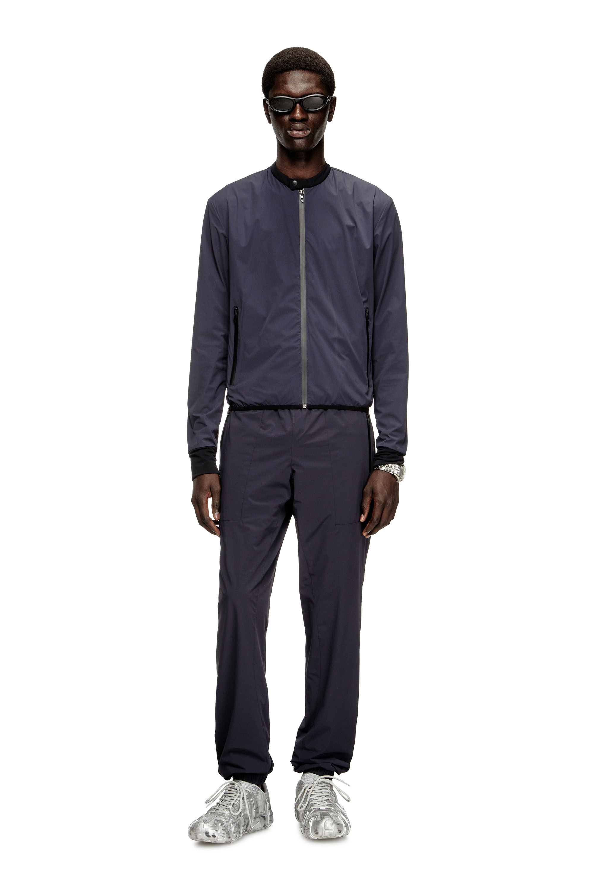 Diesel - P-ARDO-LONG, Pantalones en nylon bi-elástico Hombre in Azul marino - 2