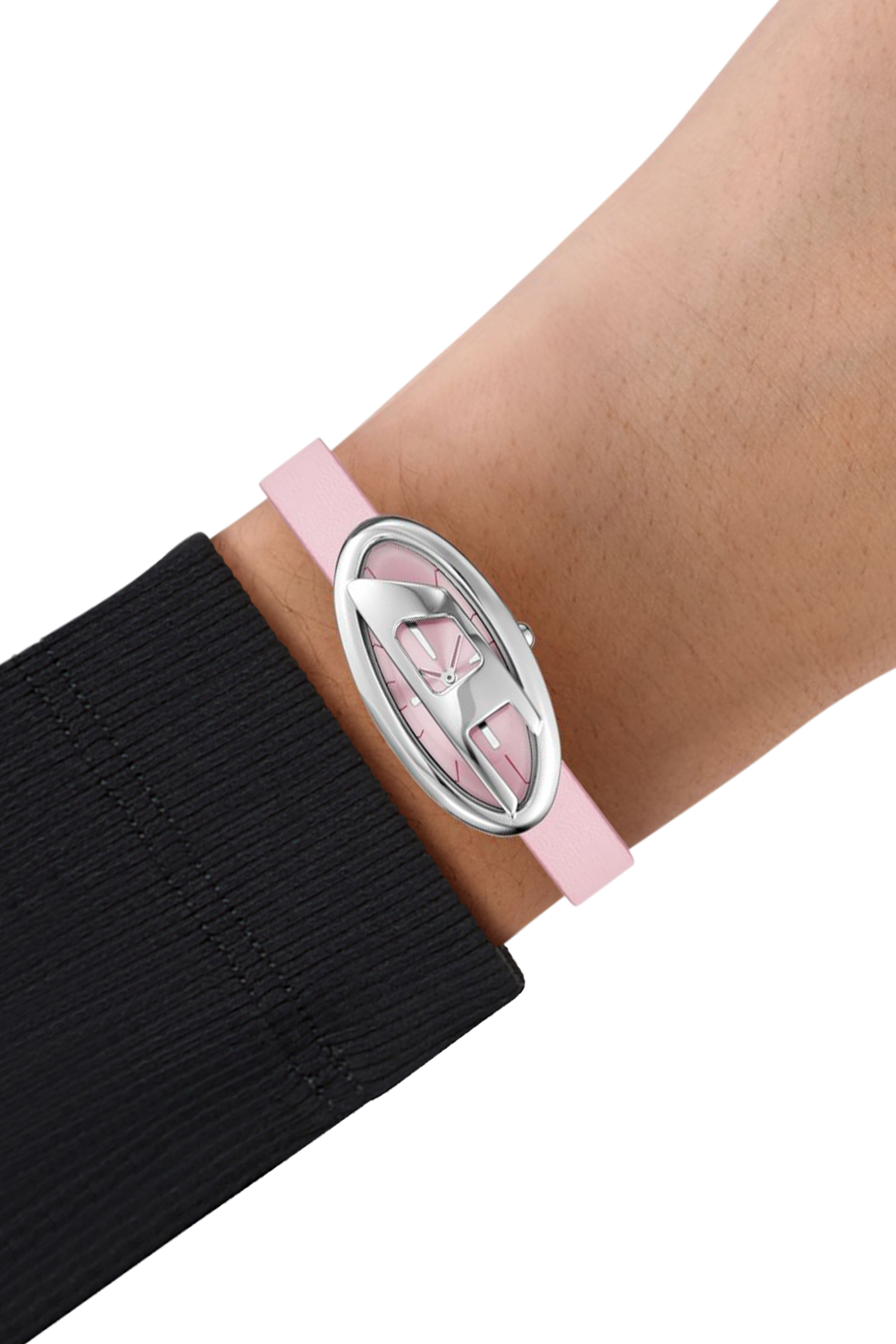 Diesel - DZ5621 WATCH, Reloj D-Era de cuero con dos agujas Mujer in Rosa - 4