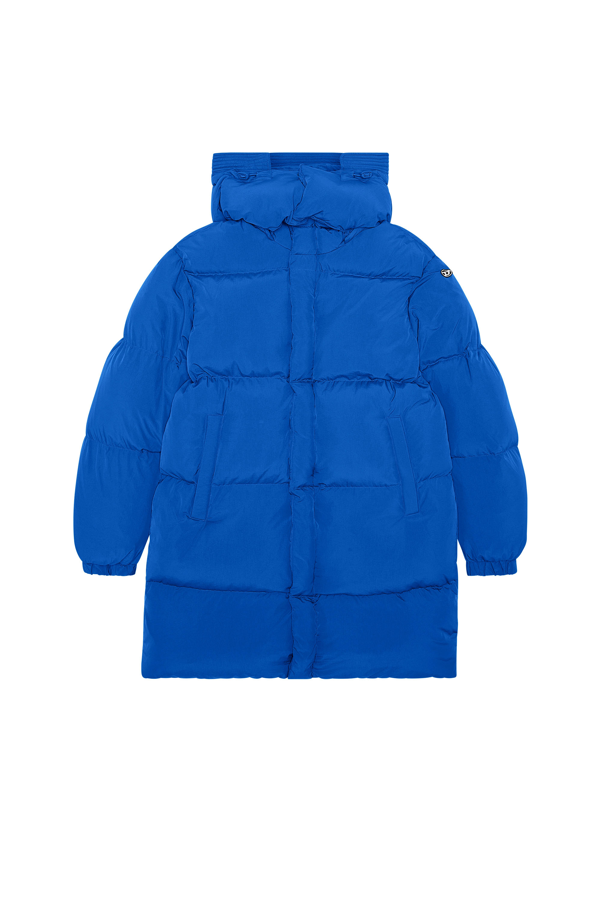 Diesel - W-ROLFYS-LONG, Abrigo de plum&oacute;n con tratamiento ViralOff&reg; Hombre in Azul marino - 2