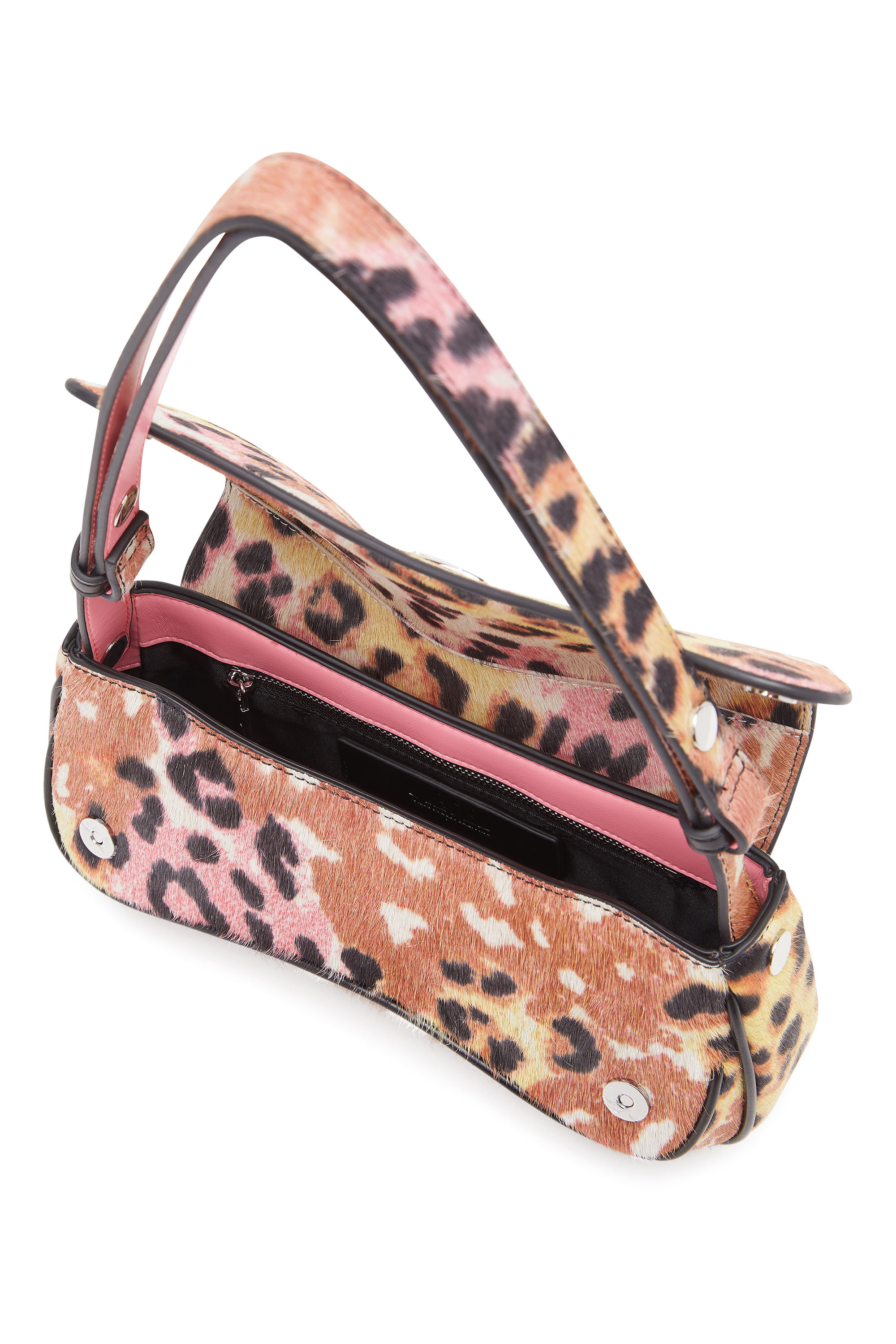 Diesel - PLAY CLUTCH, Play-Clutch en piel de becerro con estampado de leopardo Mujer in Marrón - 5