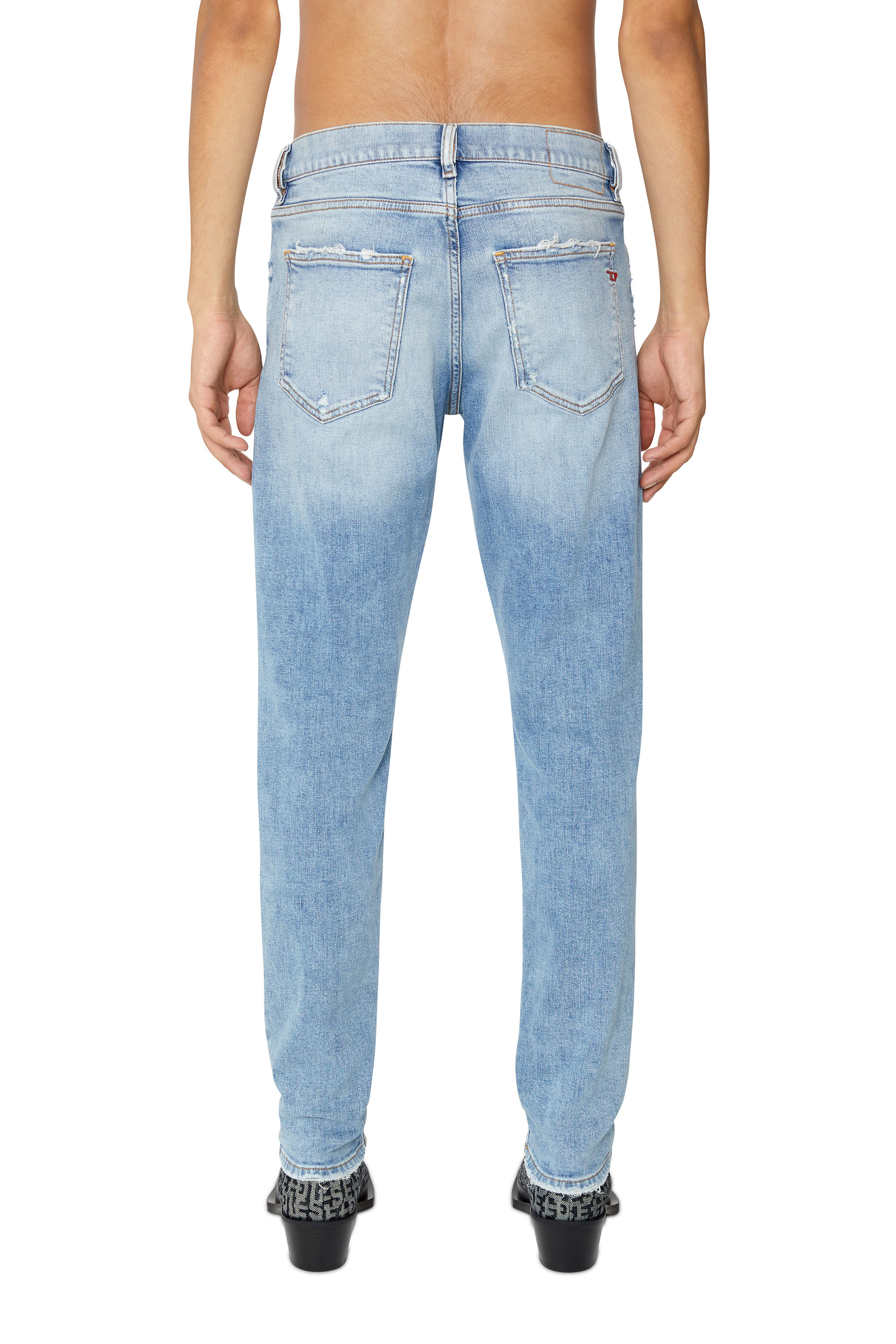Diesel - Slim Jeans 2019 D-Strukt 09E67, Azul Claro - Image 3