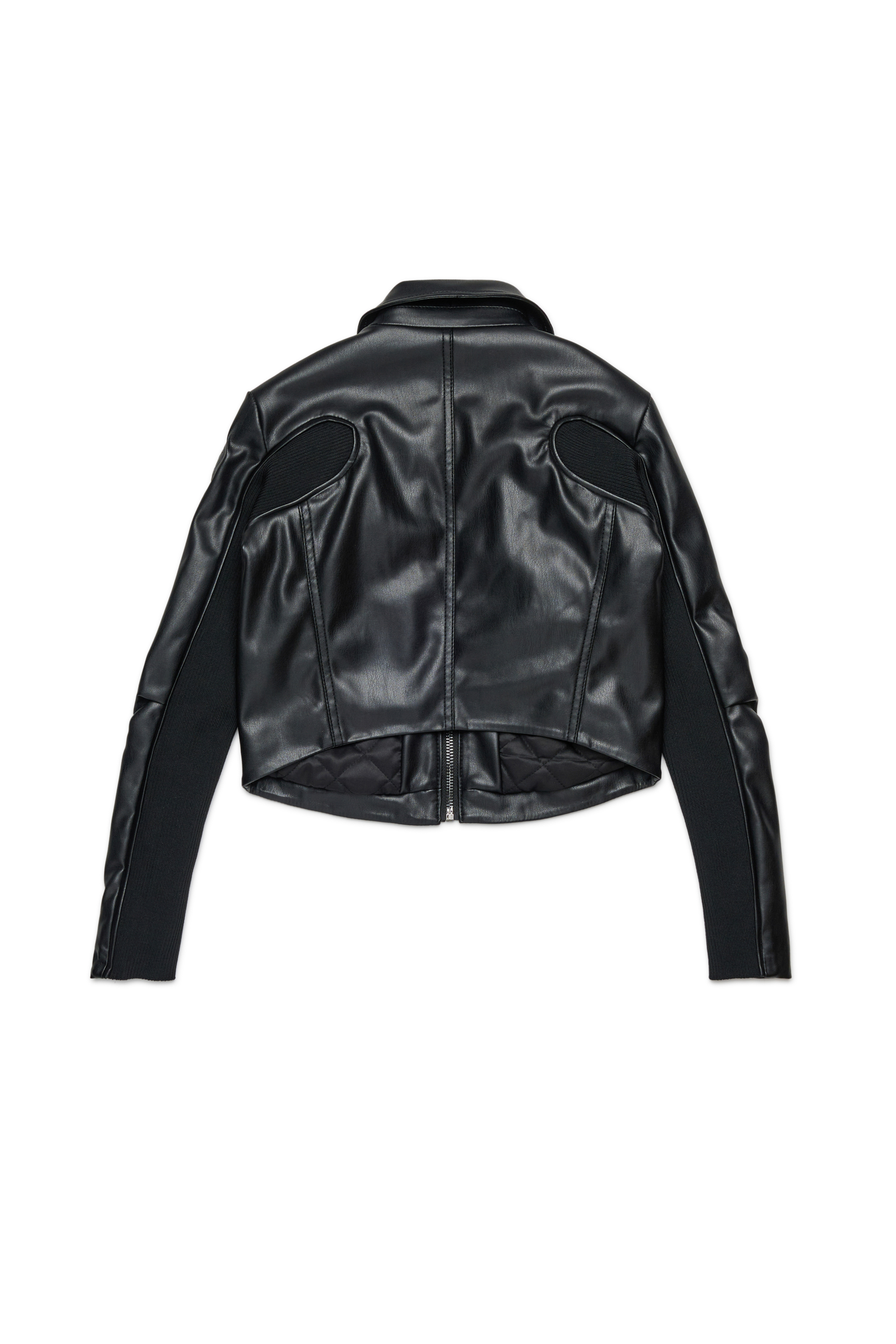 Diesel - JLTOTEMP1, Chaqueta biker con cremallera Mujer in Negro - 2