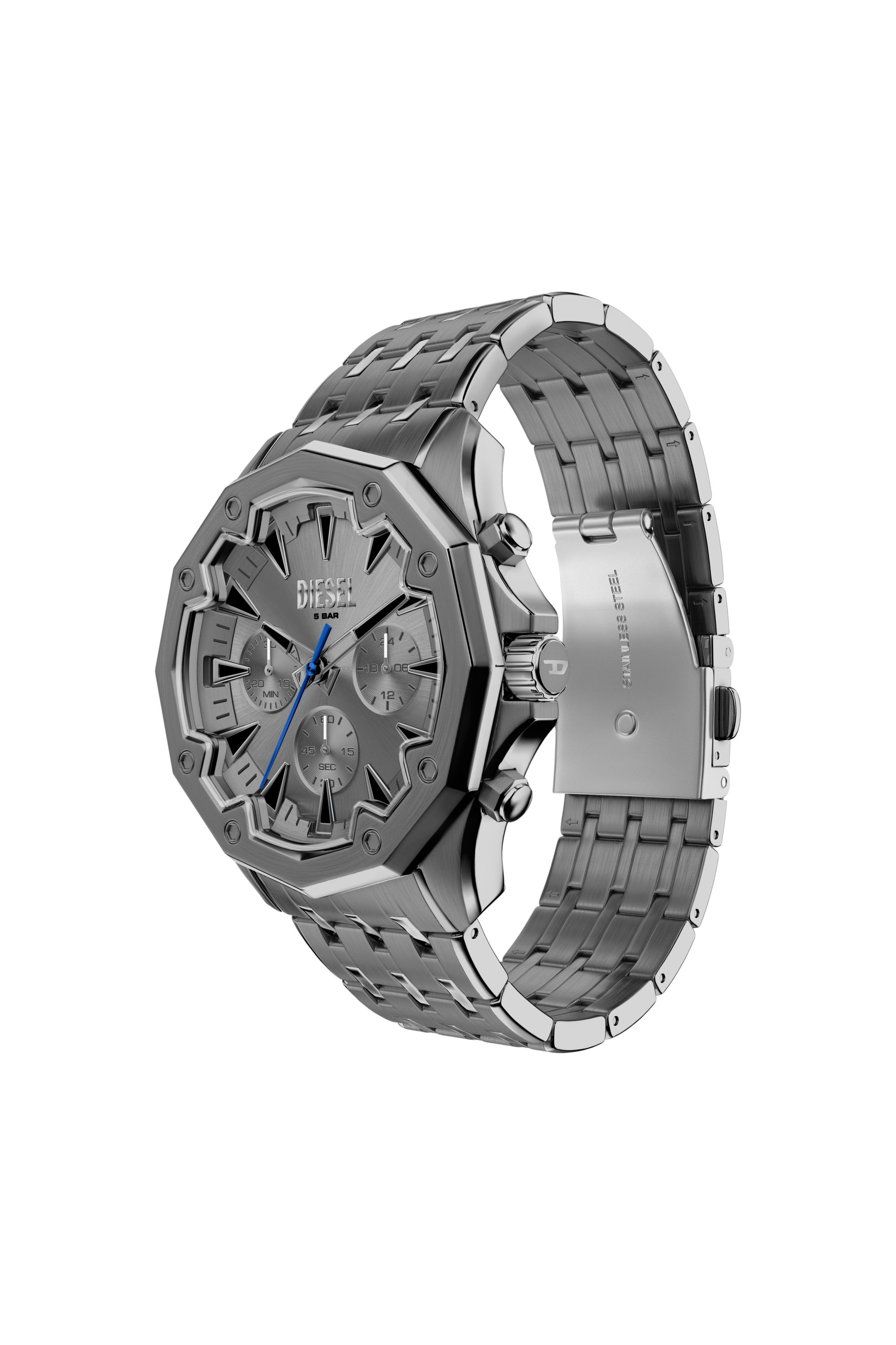 Diesel - DZ4708 WATCH, Reloj Stinger de acero inoxidable color gunmetal Hombre in Gris - 7