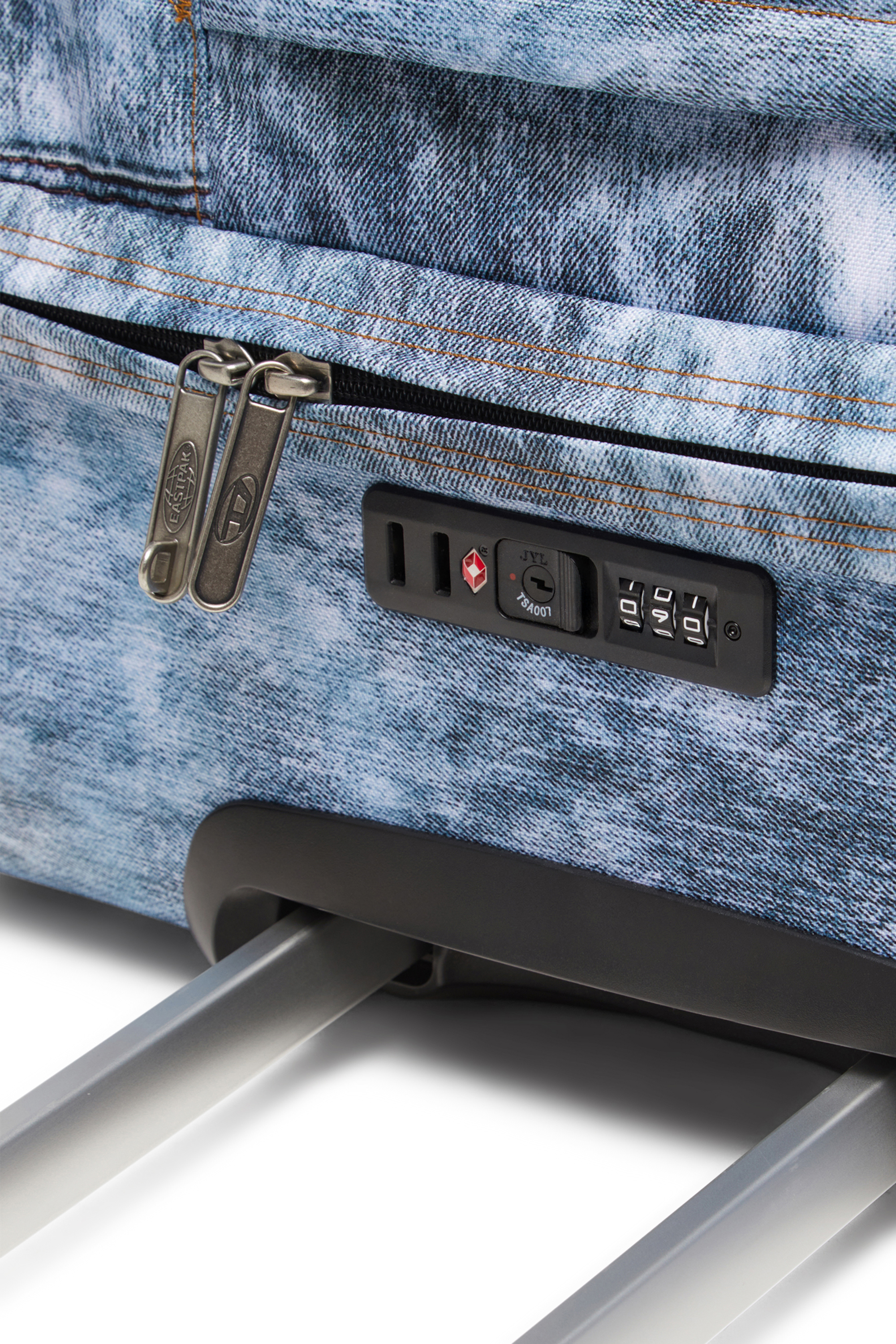 Diesel - DIESEL TRANSIT'R L, Maleta de viaje en denim trampantojo Unisex in Azul marino - 5