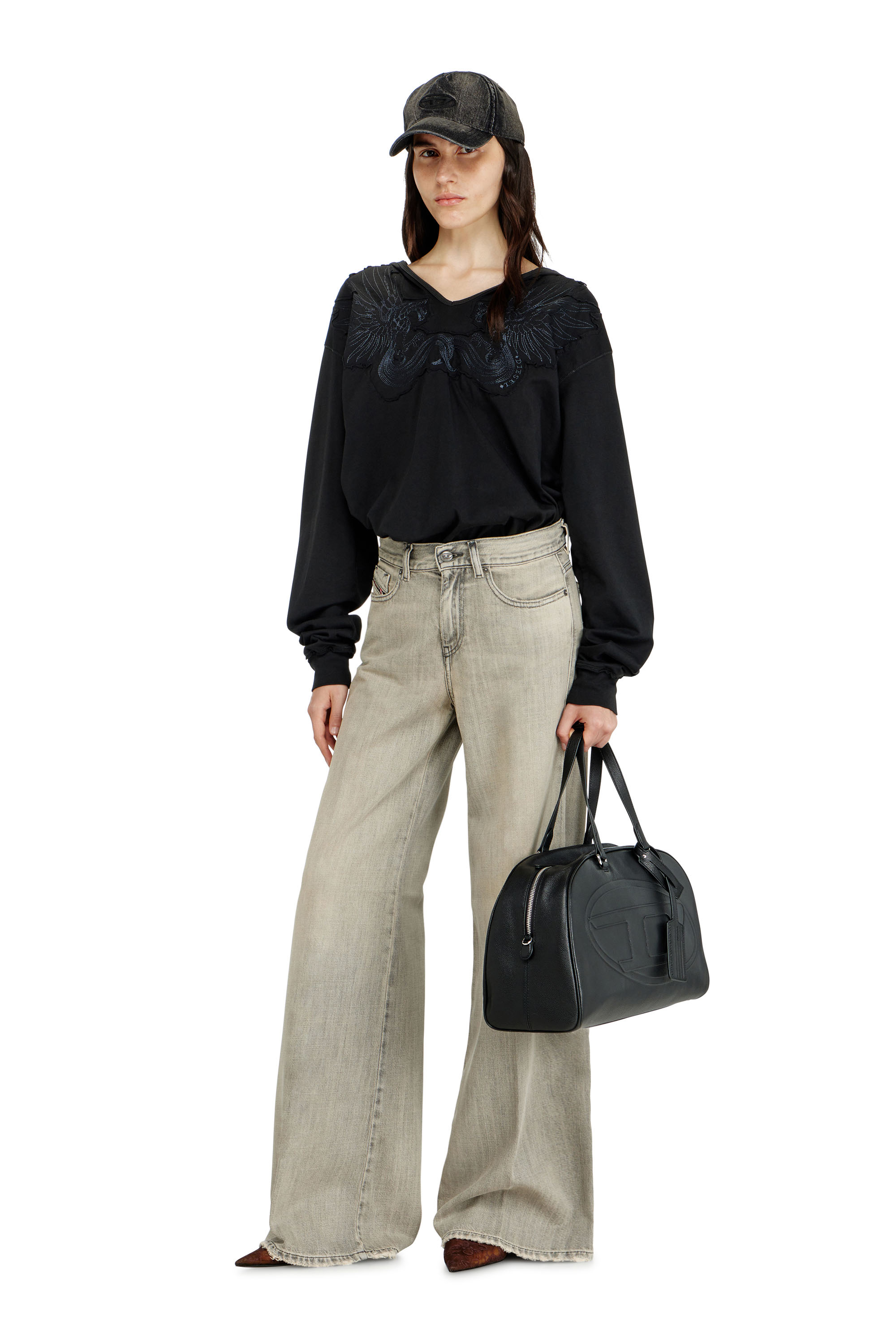 Diesel - Flare Jeans 1978 D-Akemi 068RU Mujer, Gris - 2