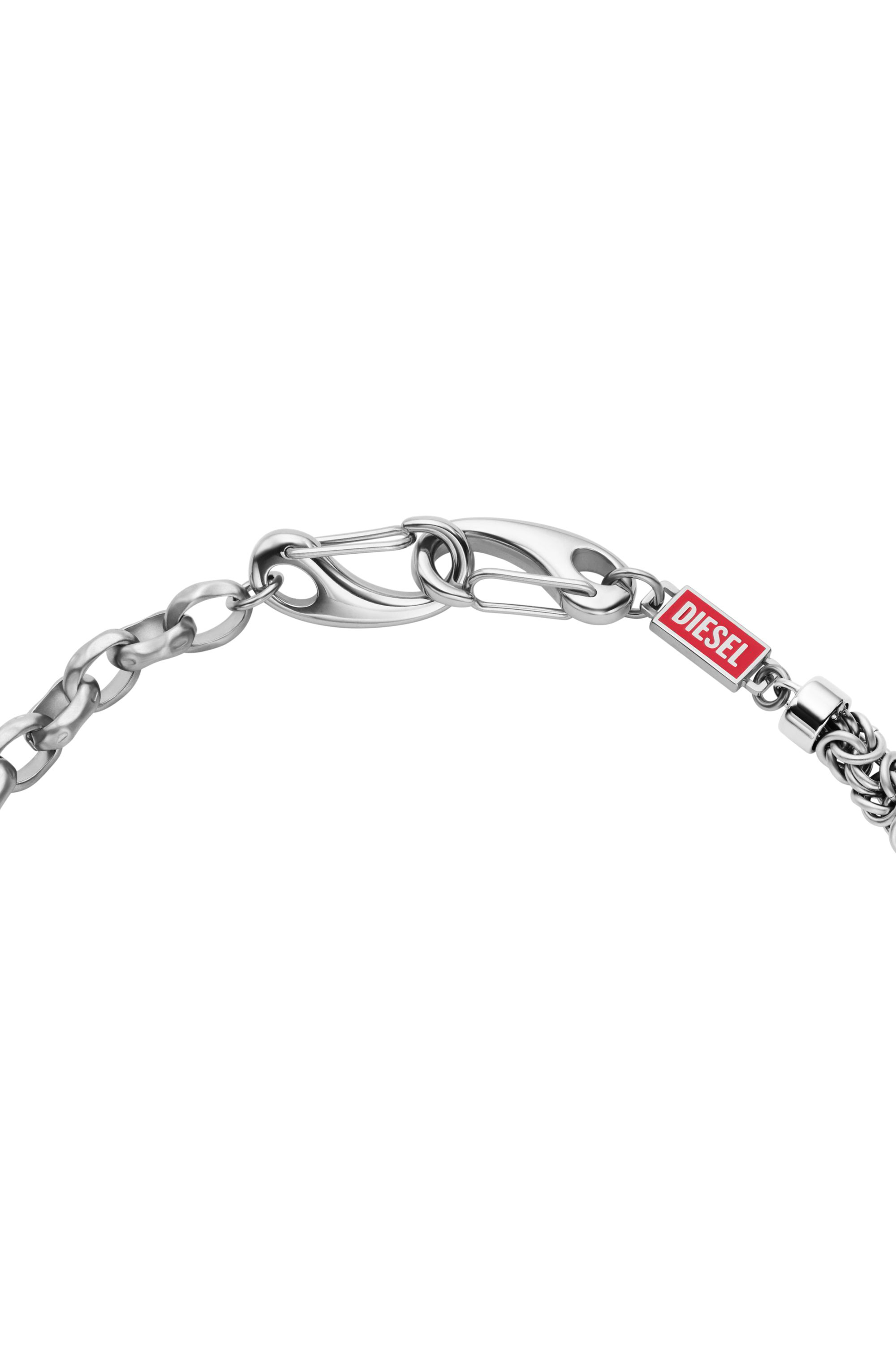 Diesel - DX1694040 JEWELLERY, Cadena de acero inoxidable multiuso Unisex in Plateado - 2
