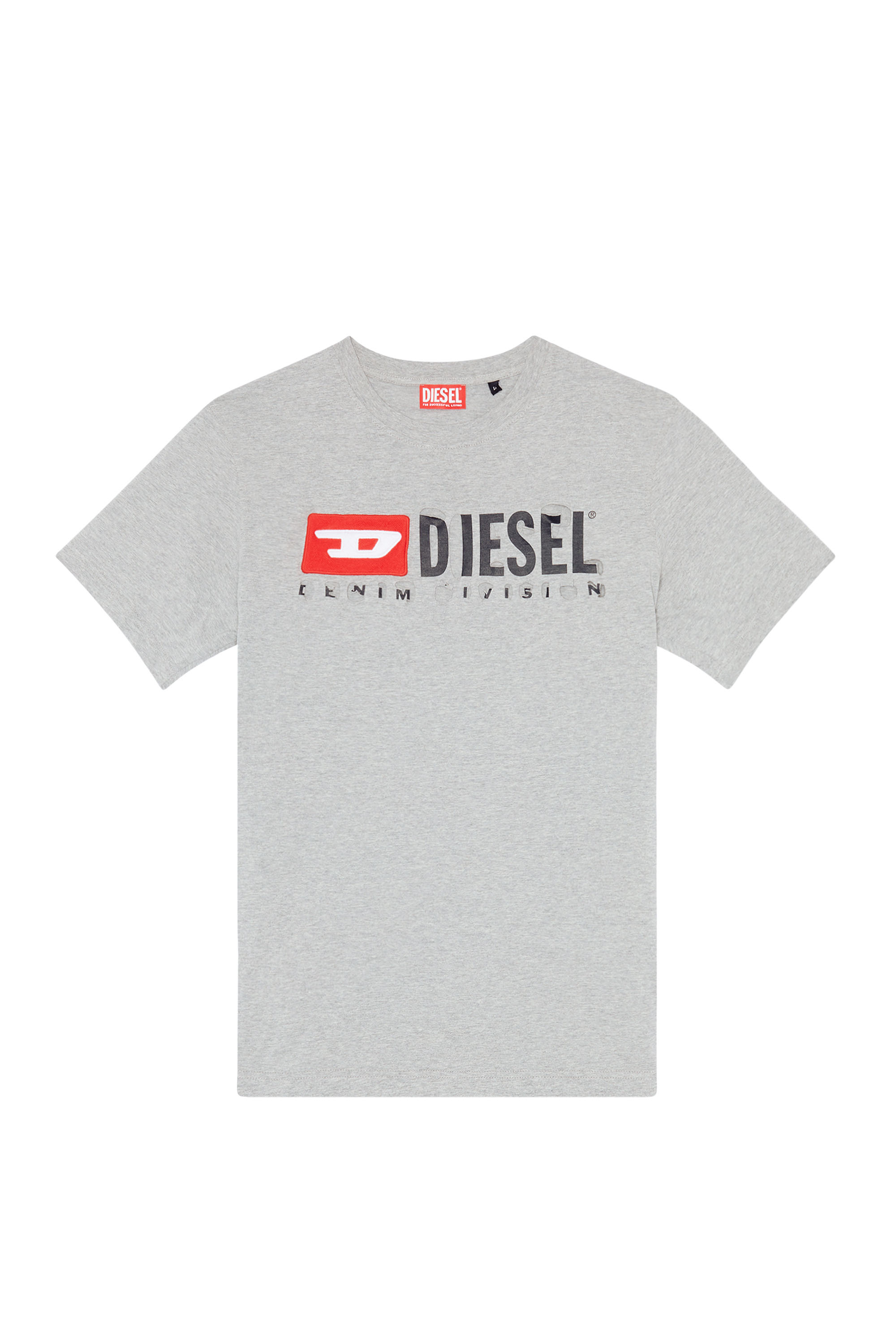 Diesel - T-JUST-DIVSTROYED, Gris Claro - Image 5