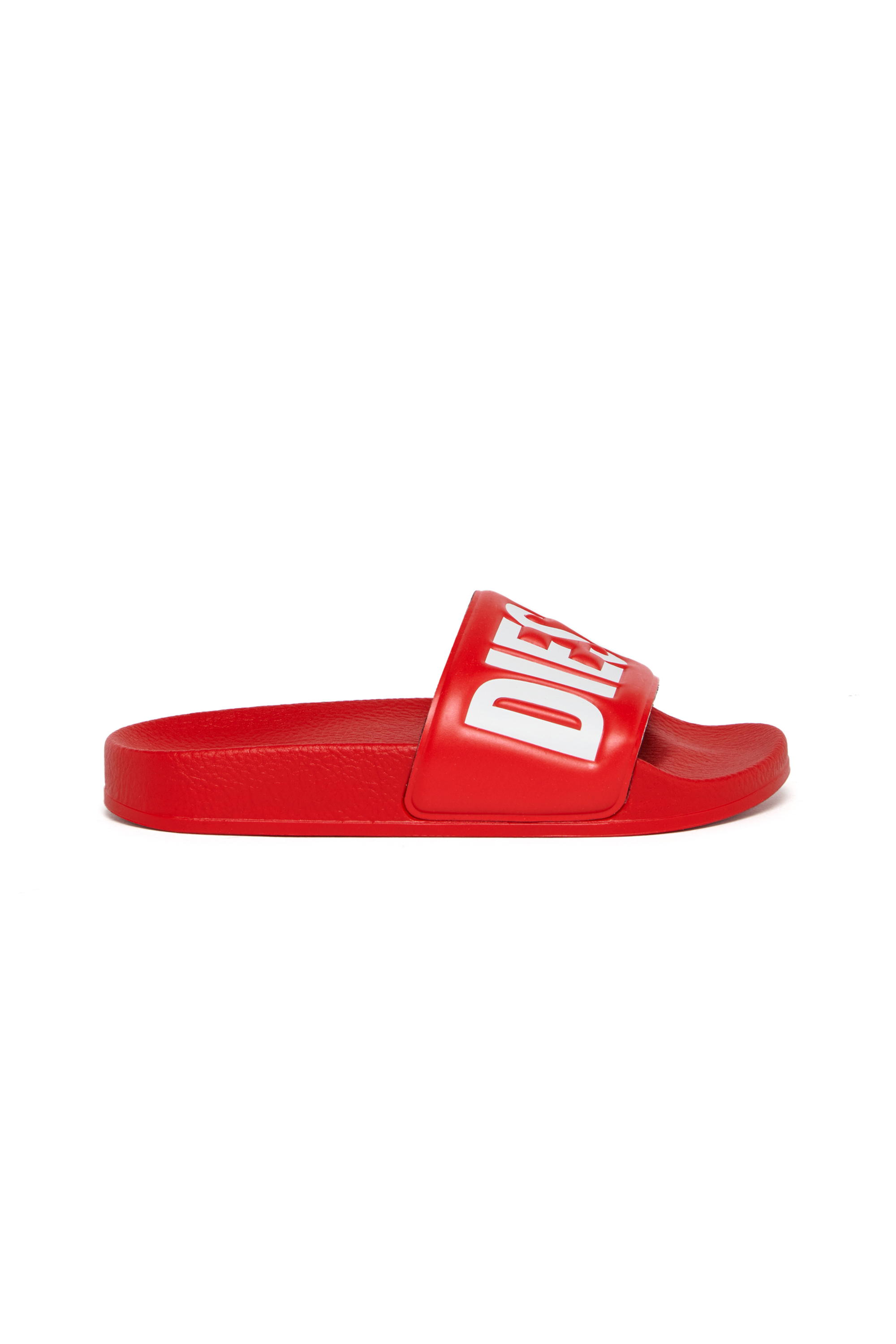 Diesel - SA-BWBISQOF, SA-BWBISQOF-Zapatillas con logotipo grabado en relieve Unisex in Rojo - 1