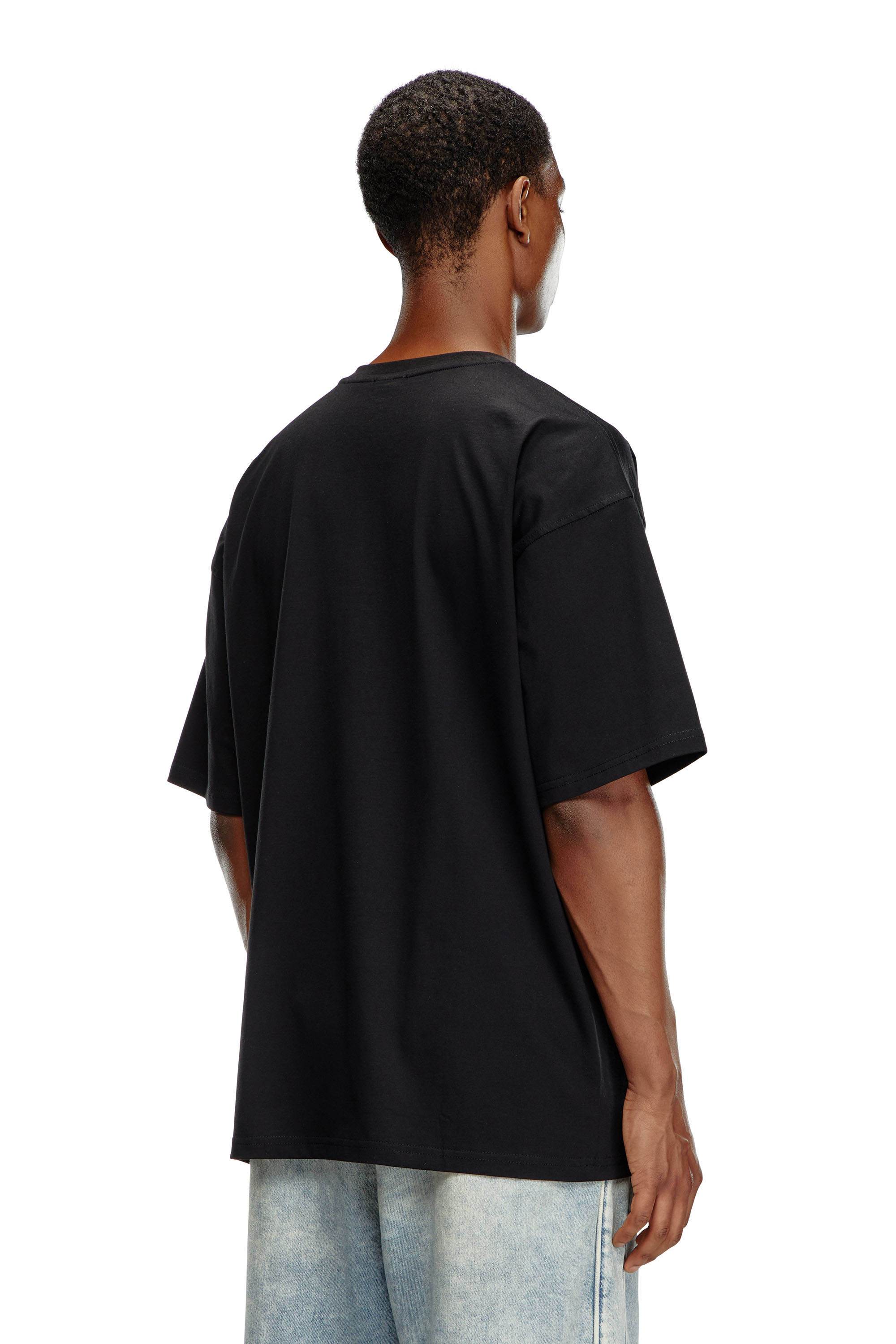 Diesel - T-BOXT-OD, Unisex Camiseta con Oval D bordado in Negro - Image 3