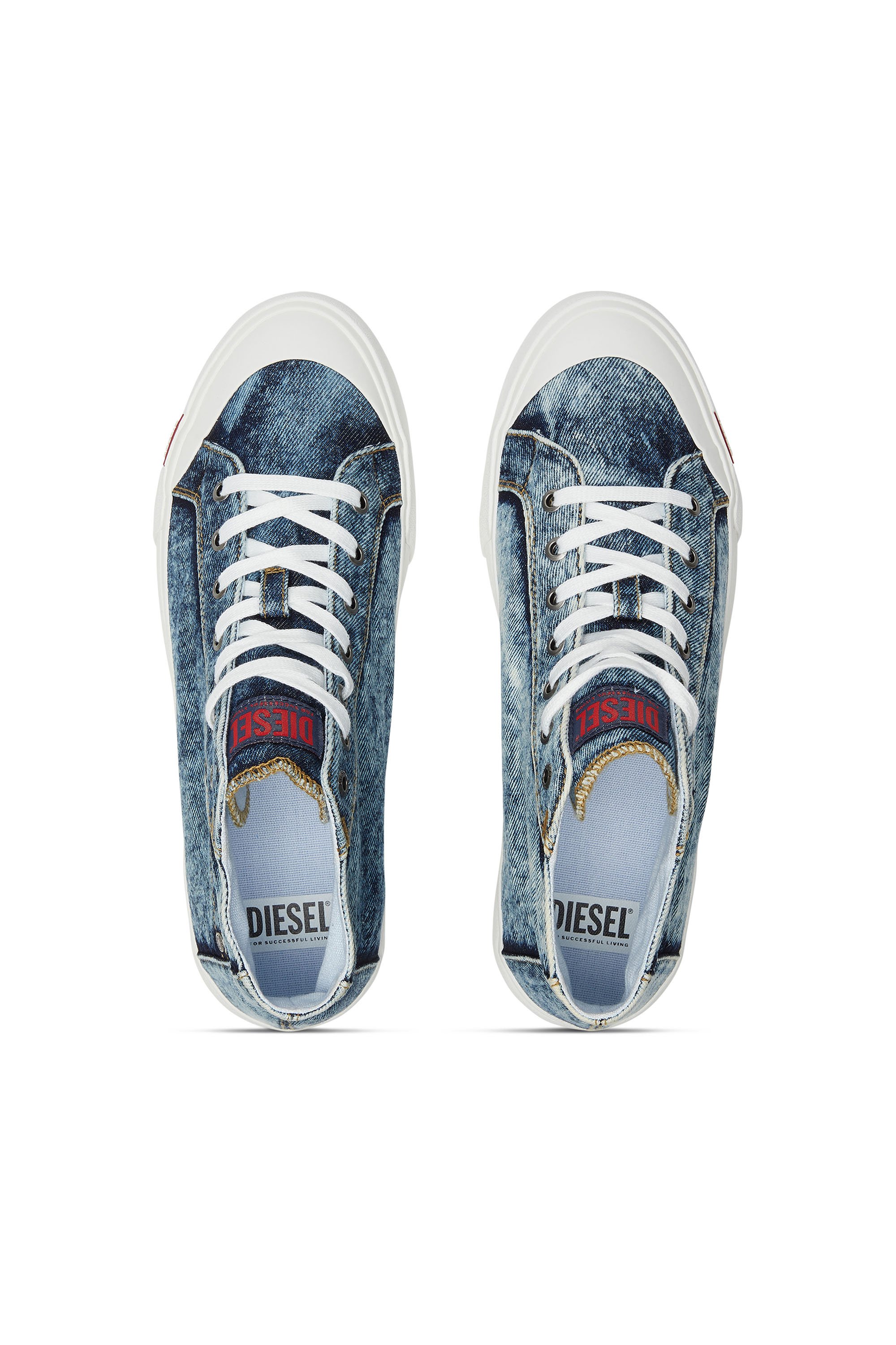 Diesel - S-ATHOS NMD MID, S-Athos-Deportivas altas de denim con detalle de bolsillo Hombre in Azul marino - 5