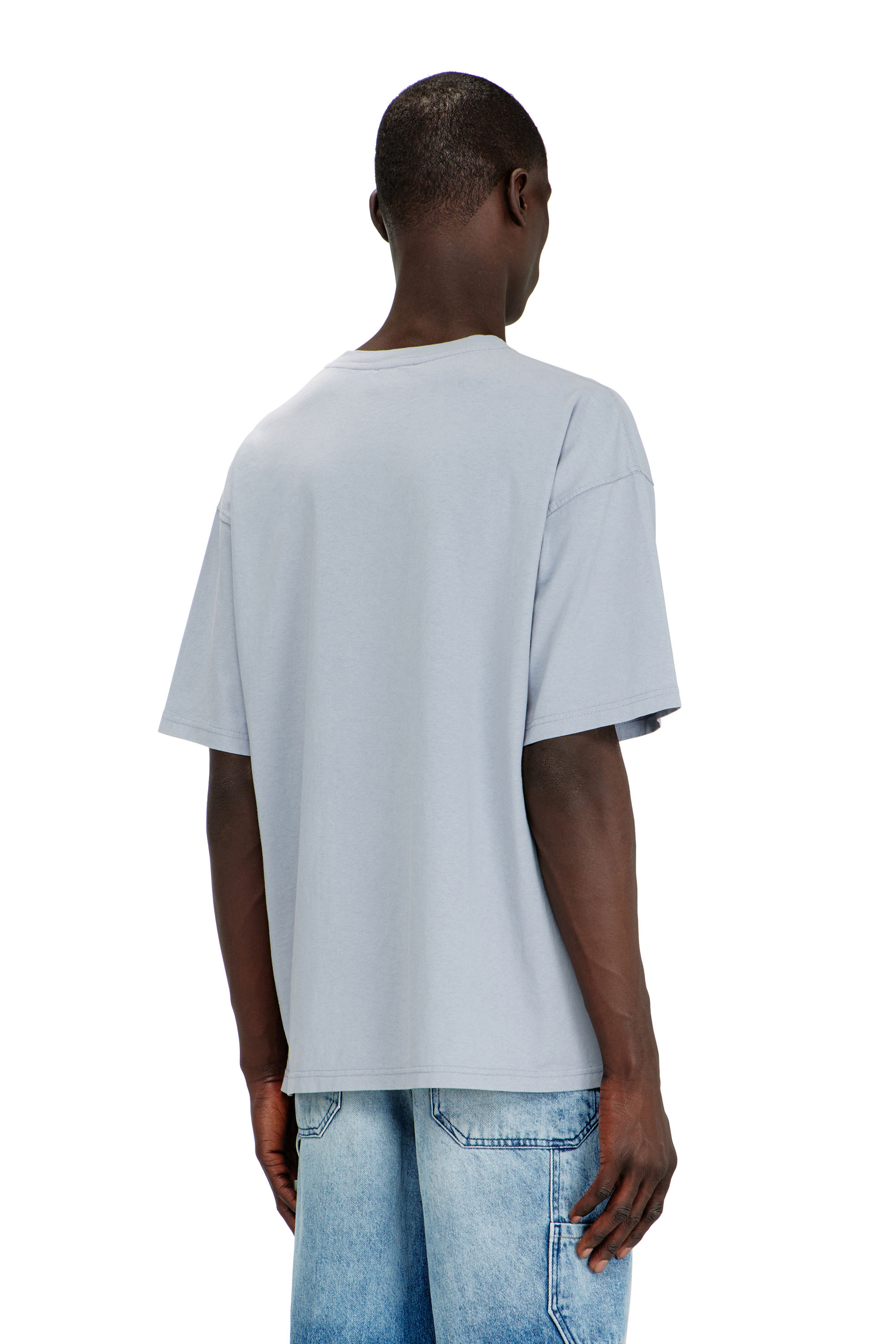 Diesel - T-BOXT-N14, Camiseta con logotipo desgastado en relieve Hombre in Azul marino - 4