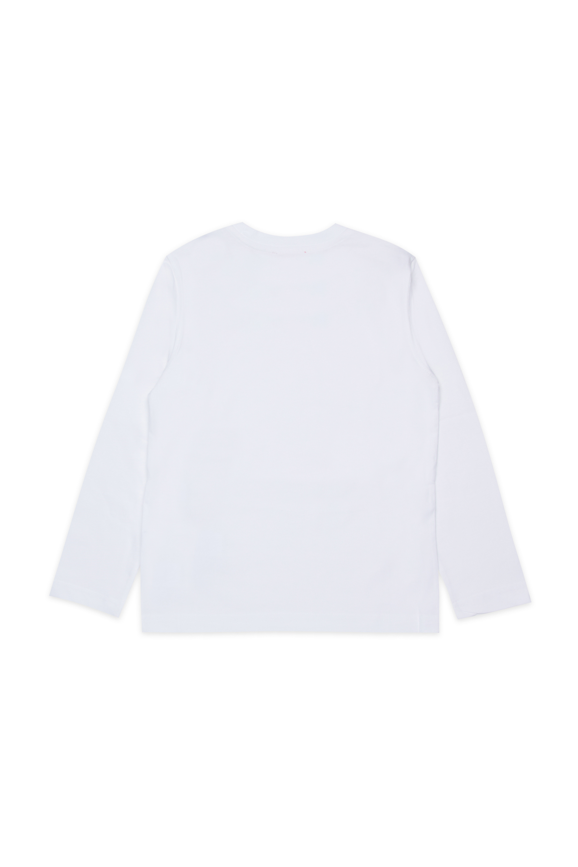 Diesel - TDIEGOSB22LS, Camiseta de algodón con logo bordado Hombre in Blanco - 2