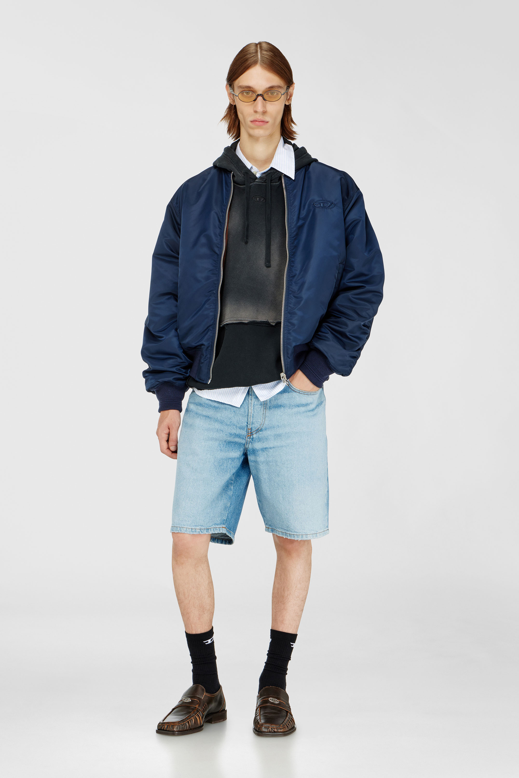 Diesel - REGULAR-SHORT, Pantalones cortos en denim Hombre in Azul marino - 1