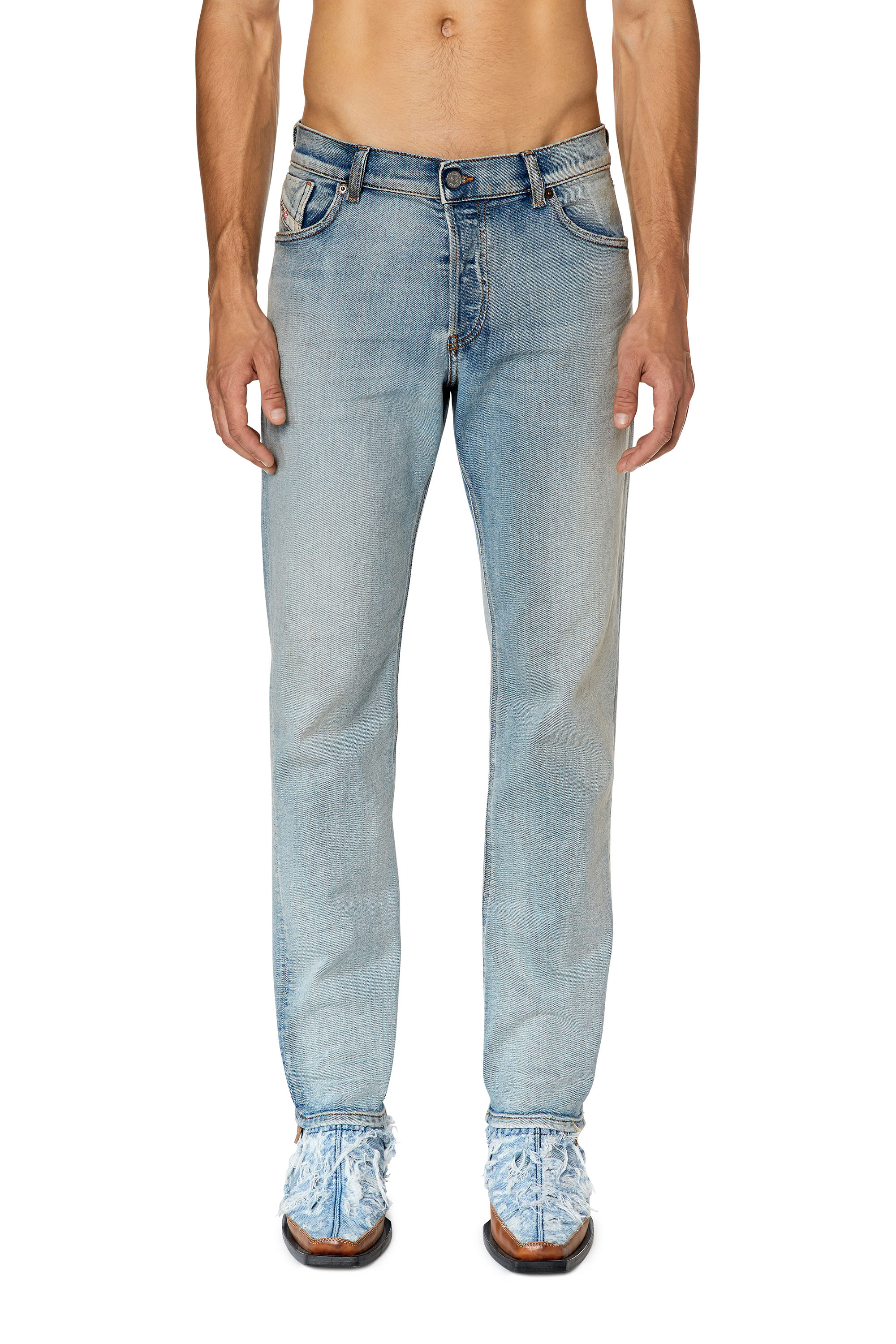 Diesel - Straight Jeans 1995 D-Sark 09E84, Azul Claro - Image 2