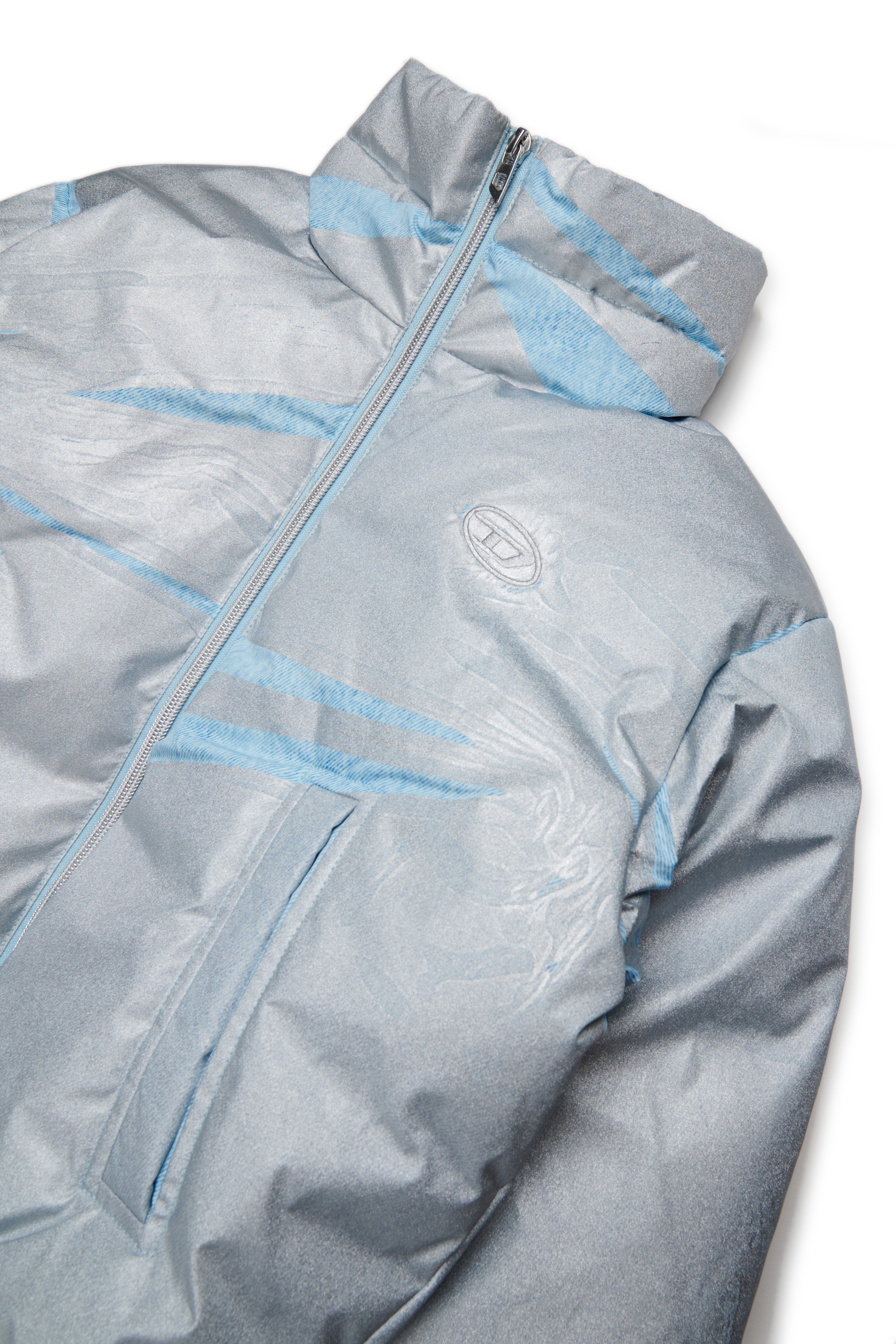 Diesel - JWHIMSY, Chaqueta con cremallera frontal Mujer in Azul marino - 3