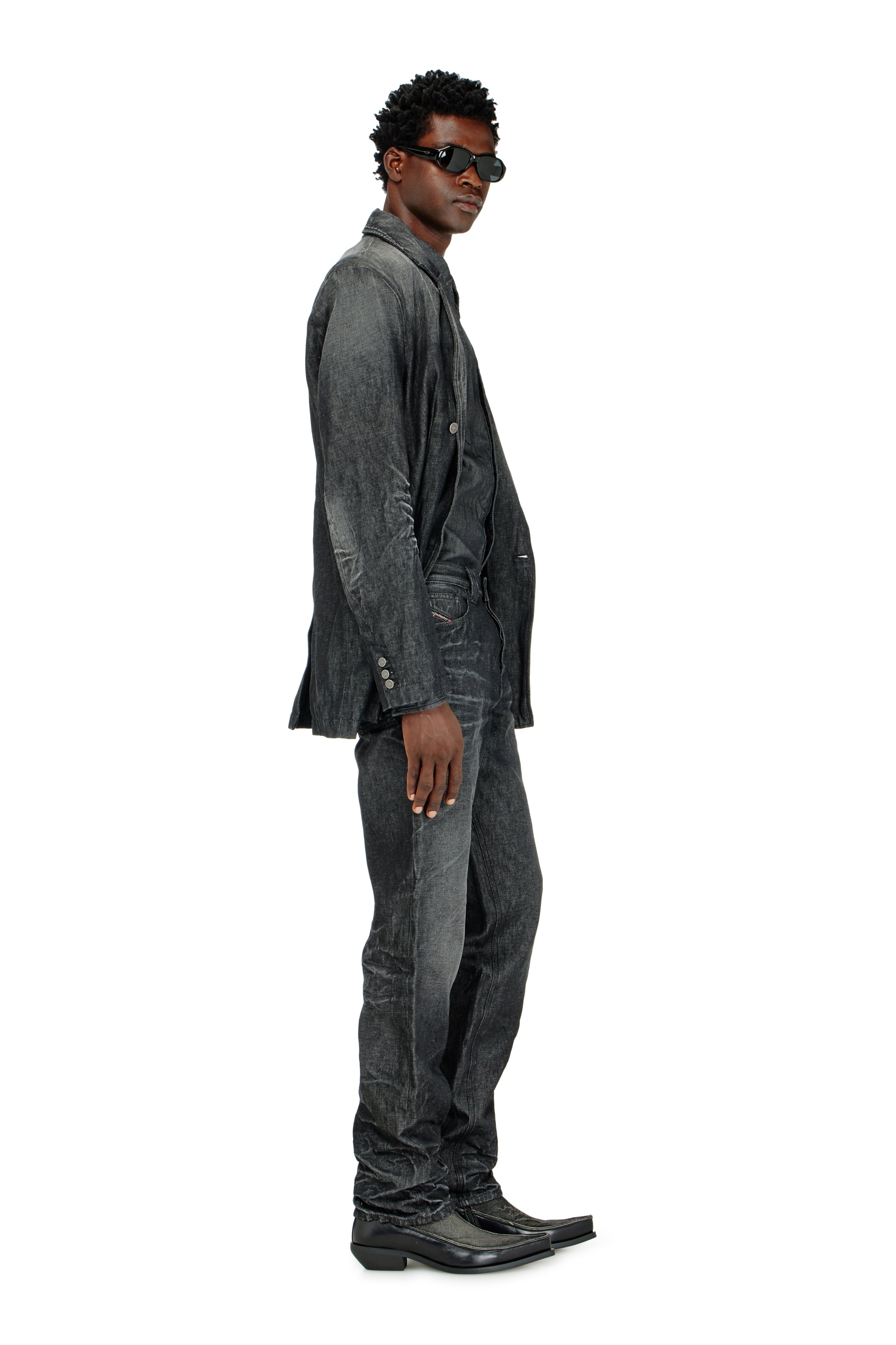 Diesel - Regular Jeans 1991 D-Voeed 09R39 Hombre, Negro/Gris oscuro - 3