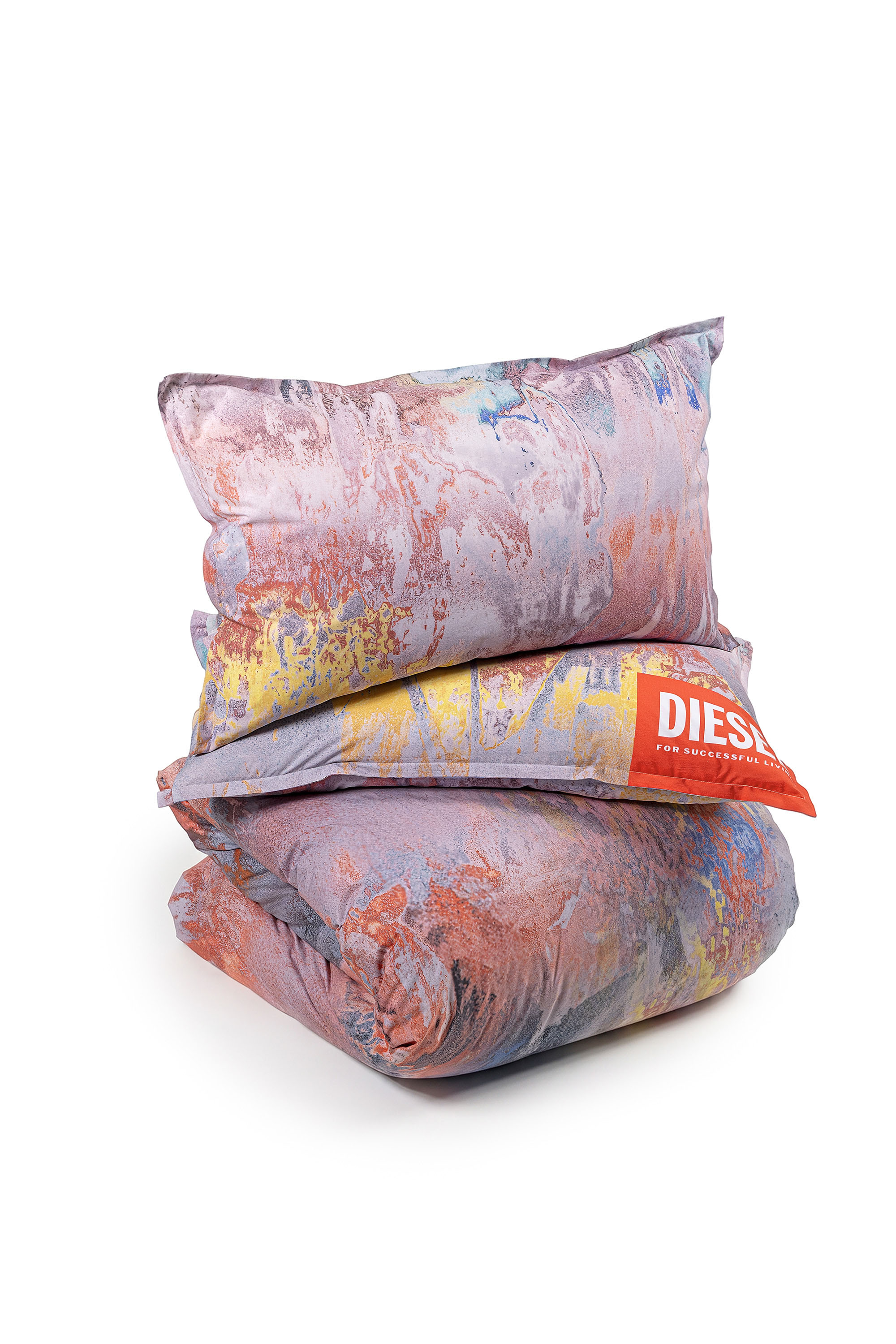 Diesel - 1018098  ACID FLOWERS PERCALE DUVET COVE, Juego de funda n&oacute;rdica de percal para cama queen size Unisex in Multicolor - 2
