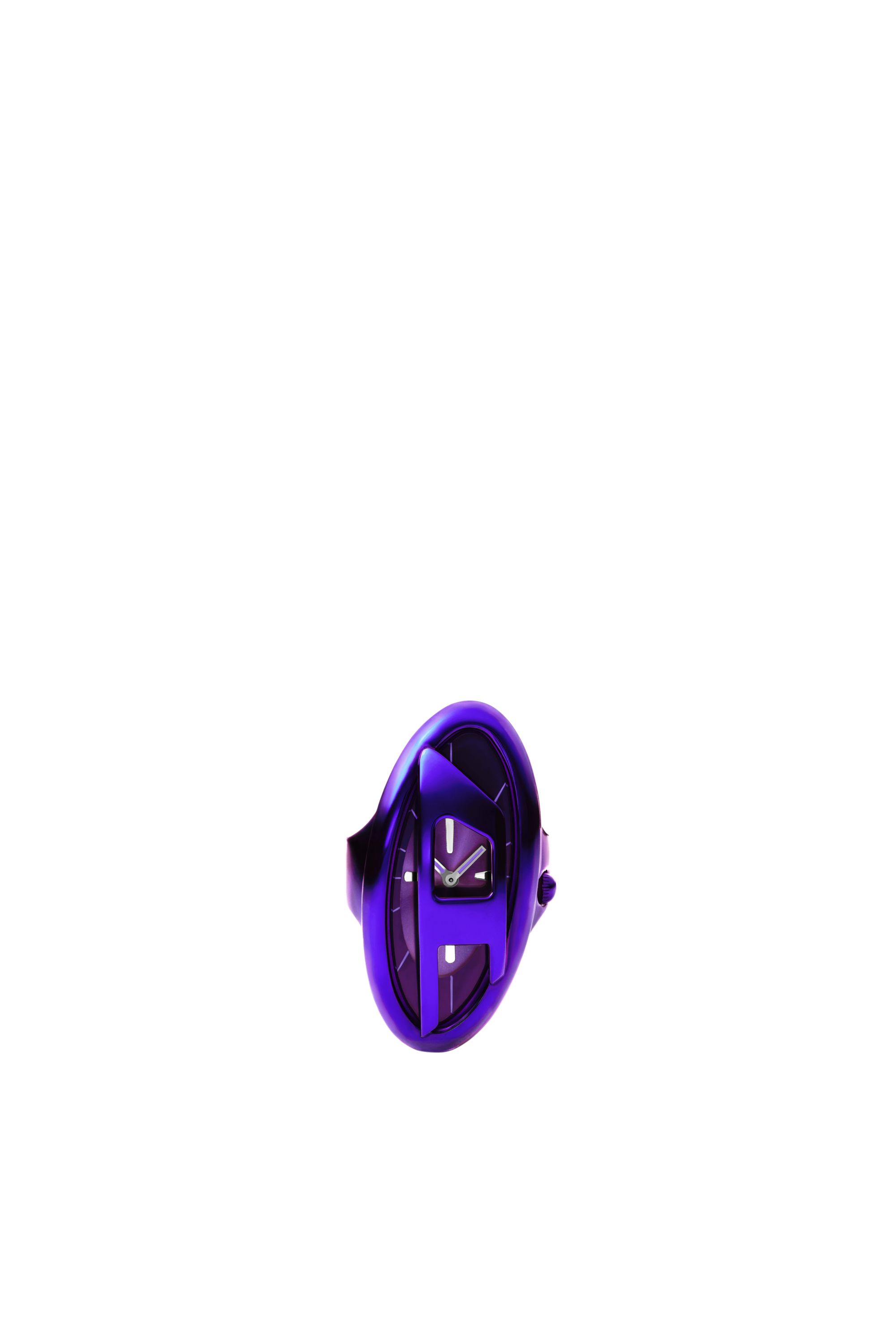 Diesel - DZ5624 WATCH, Anillo reloj D-Era de acero inoxidable morado Mujer in Azul marino - 2
