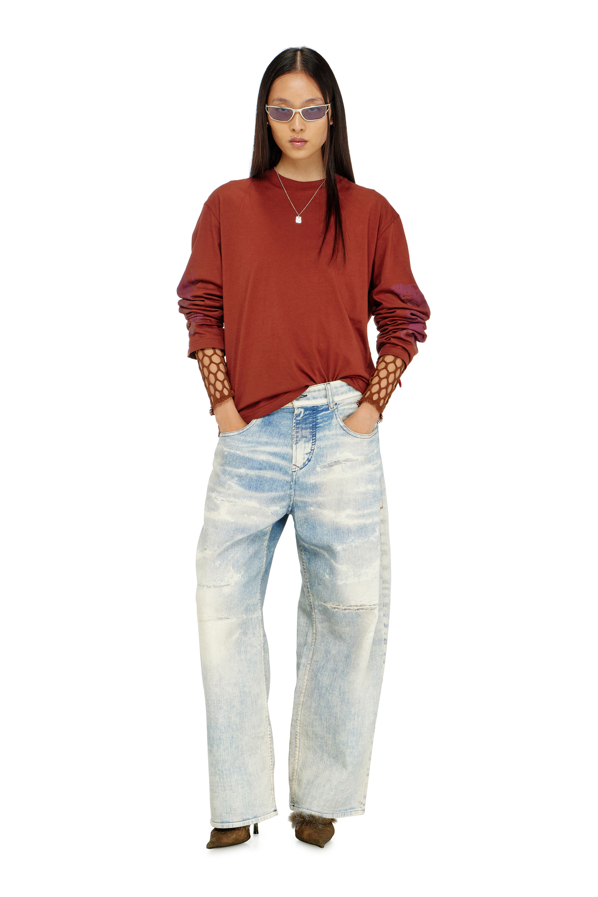 Diesel - Relaxed 2097 D-Enim-M Joggjeans&reg; 068XM Unisex, Azul Claro - 2