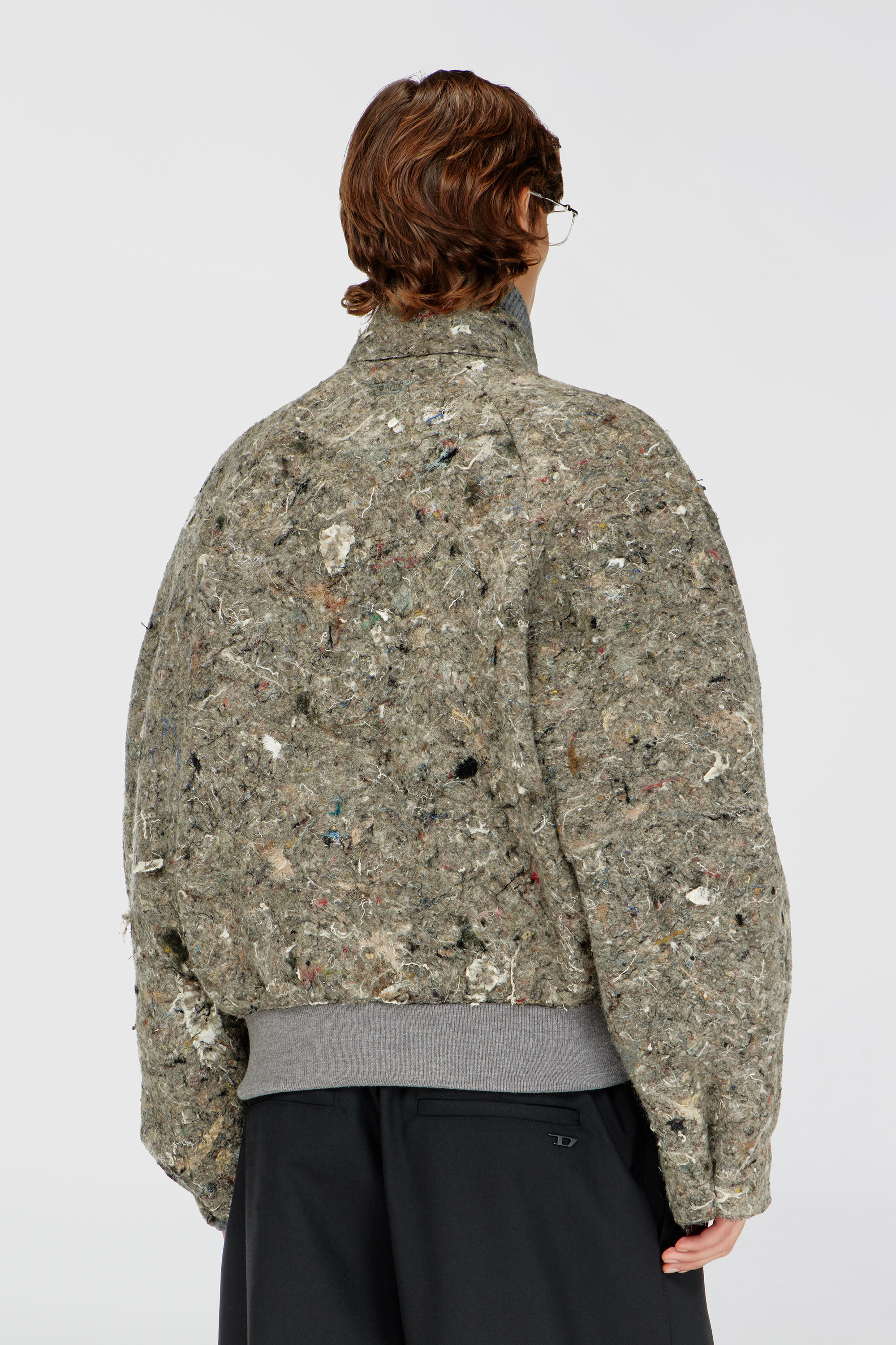 Diesel - J-DISTEM, Chaqueta de fieltro reciclado Hombre in Gris - 4